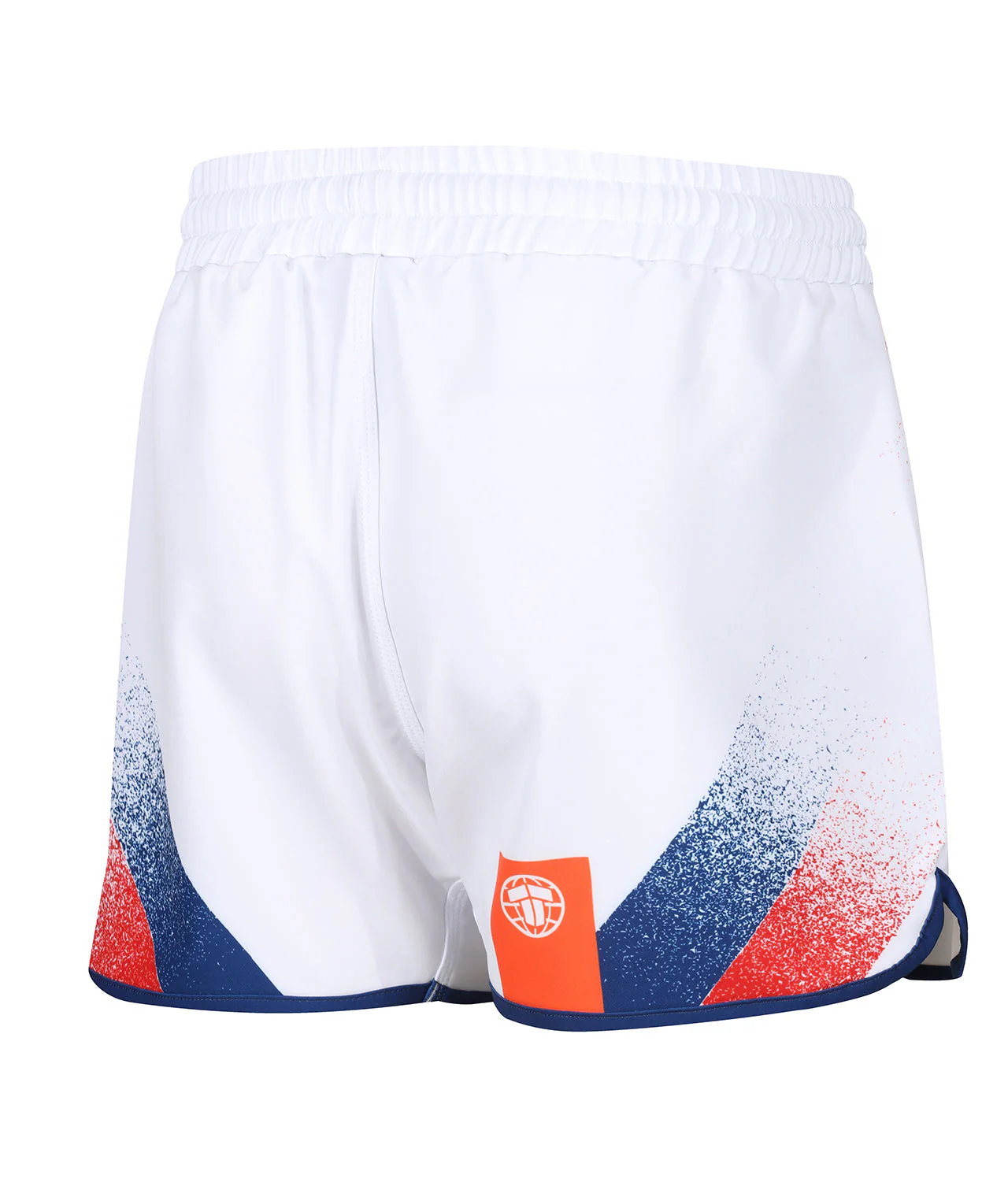 Abstract High Cut Shorts - White & Navy - Image 4