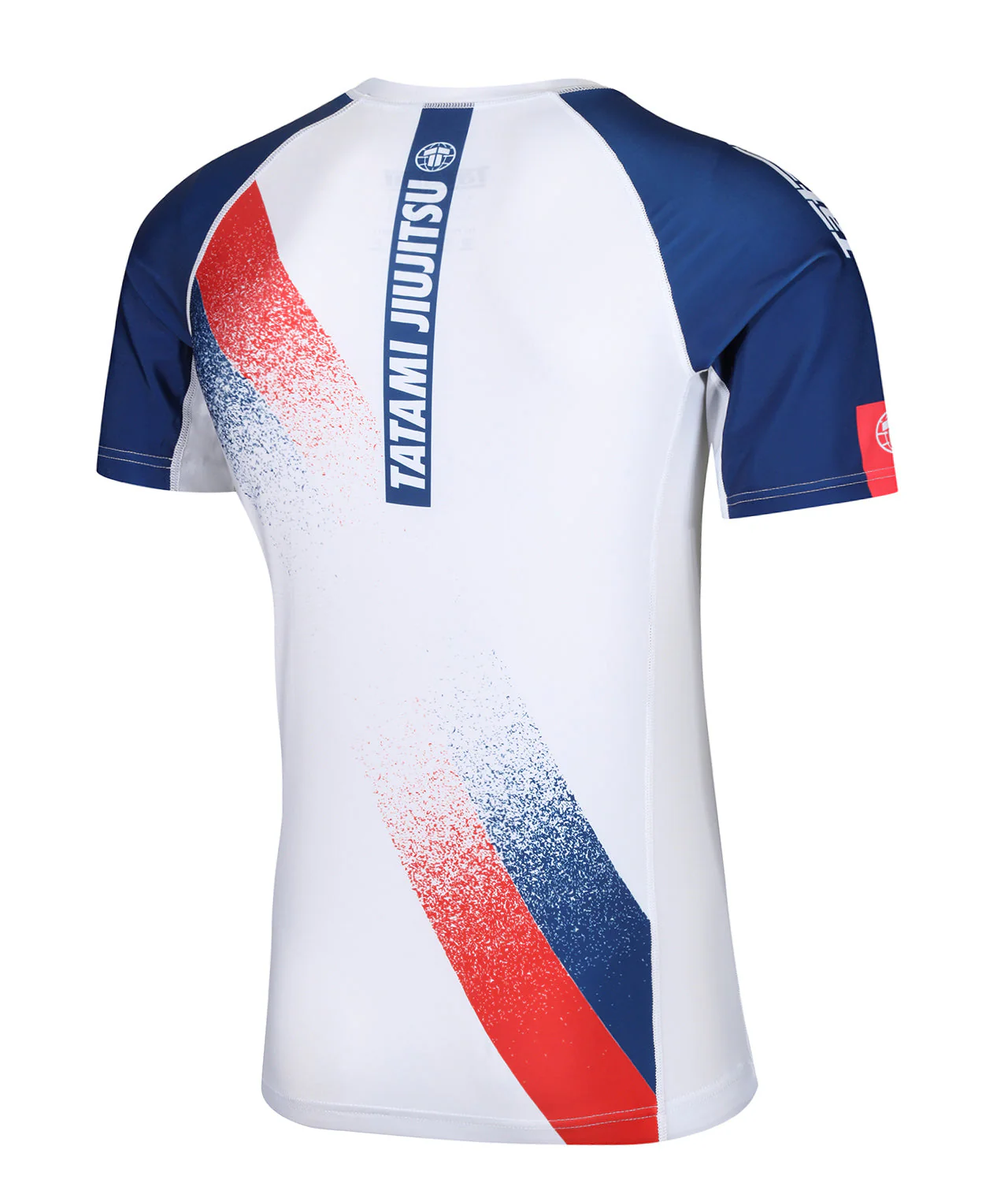 Abstract Rash Guard - White & Navy - Image 5