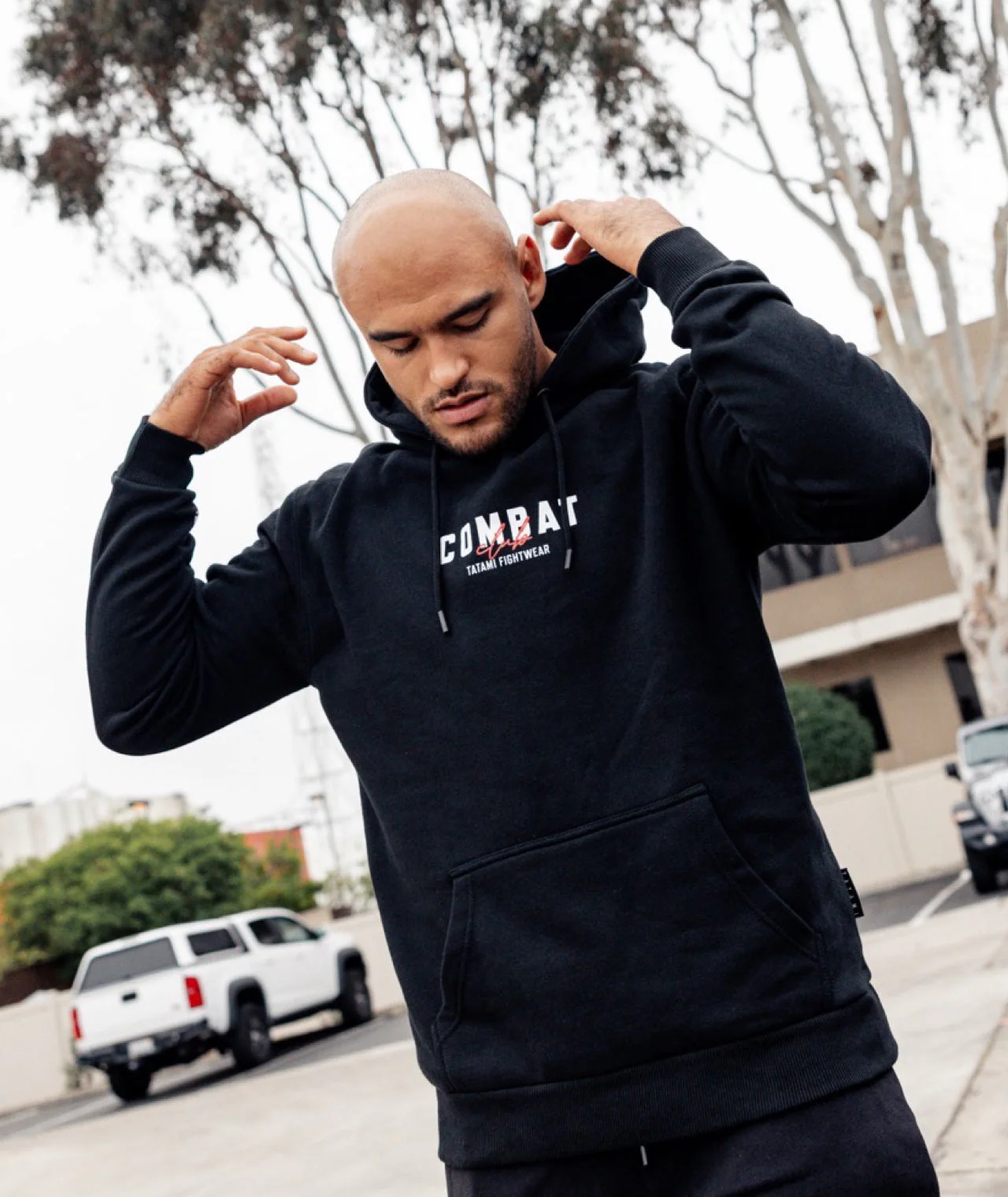 Combat Club Hoodie - Black - Image 6