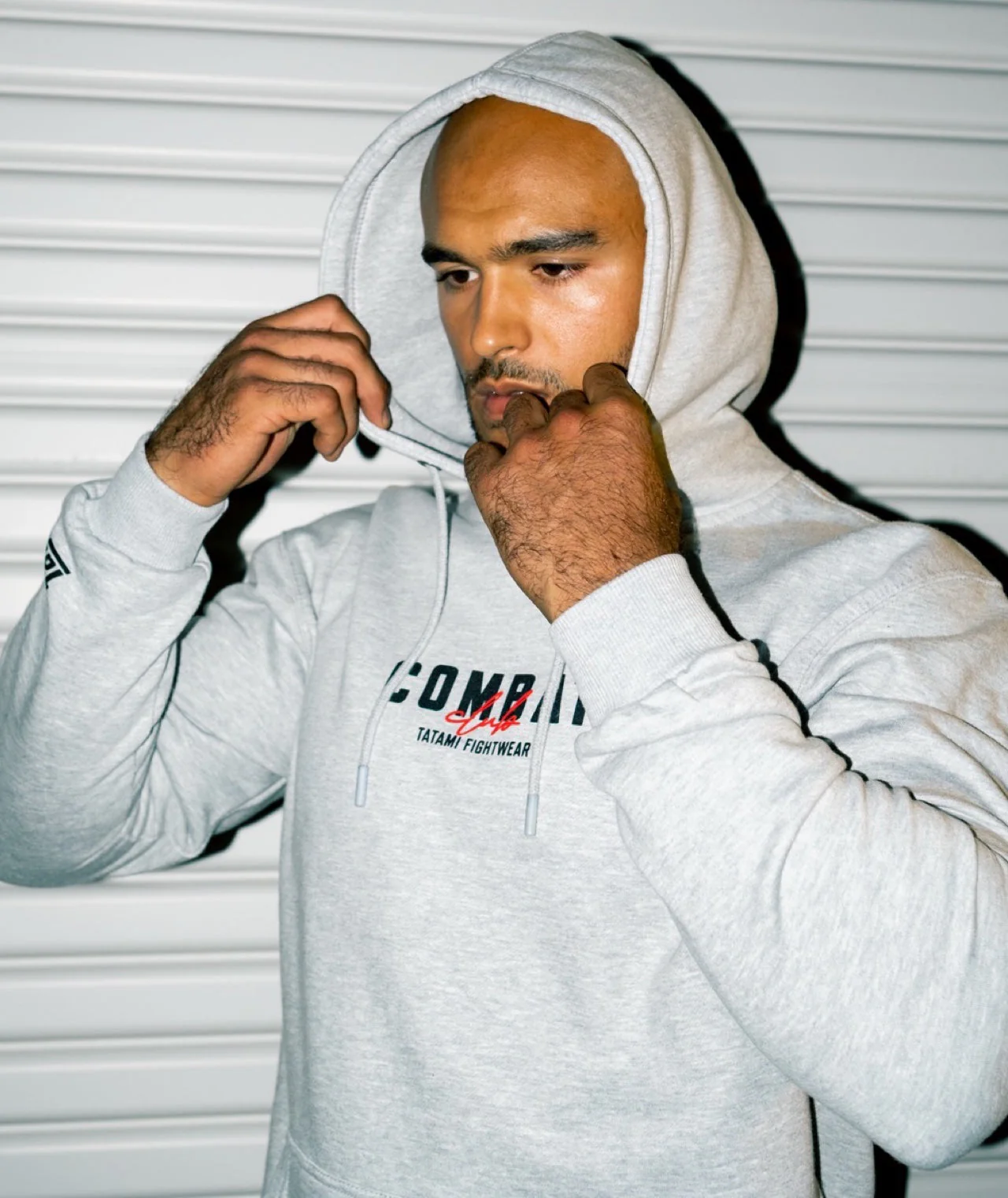 Combat Club Hoodie - Grey - Image 7
