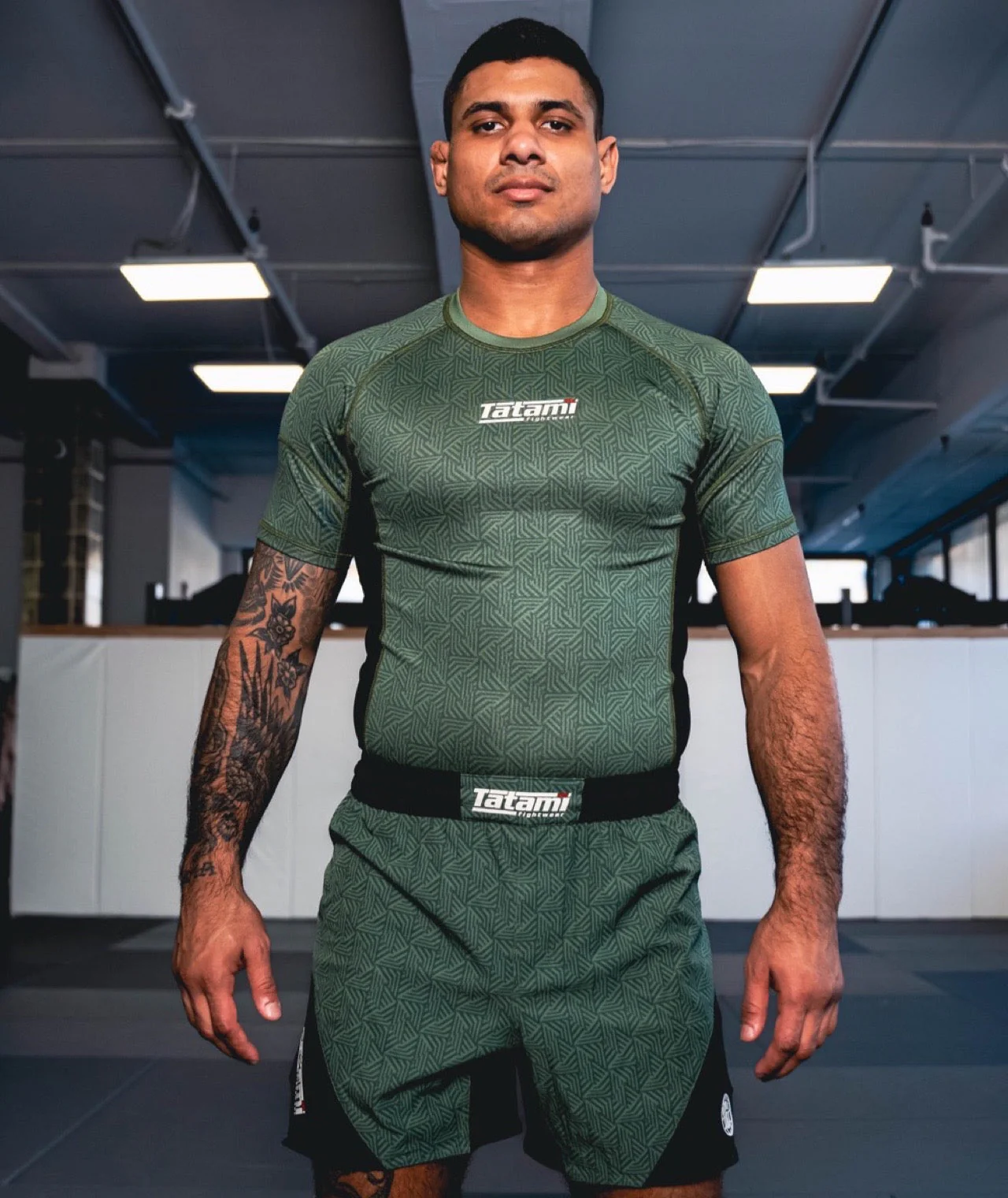 Dimension Short Sleeve Rash Guard - Green - Image 2