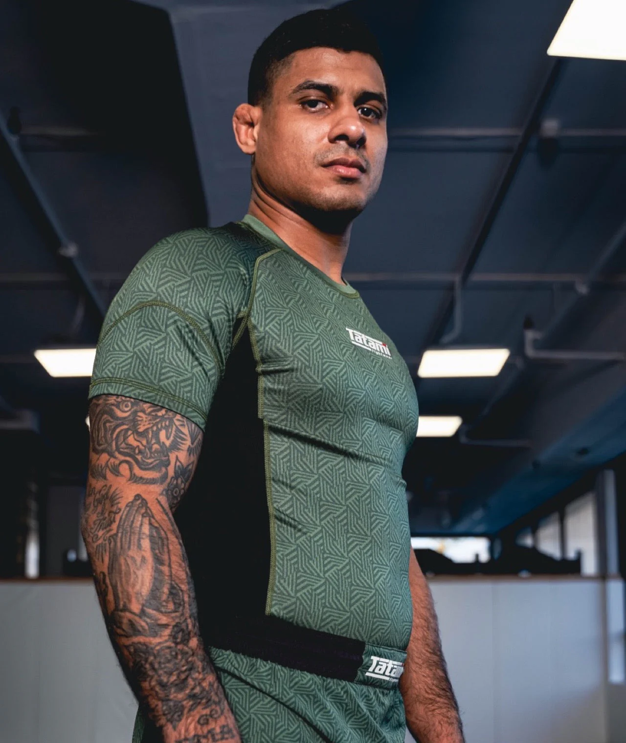 Dimension Short Sleeve Rash Guard - Green - Image 6