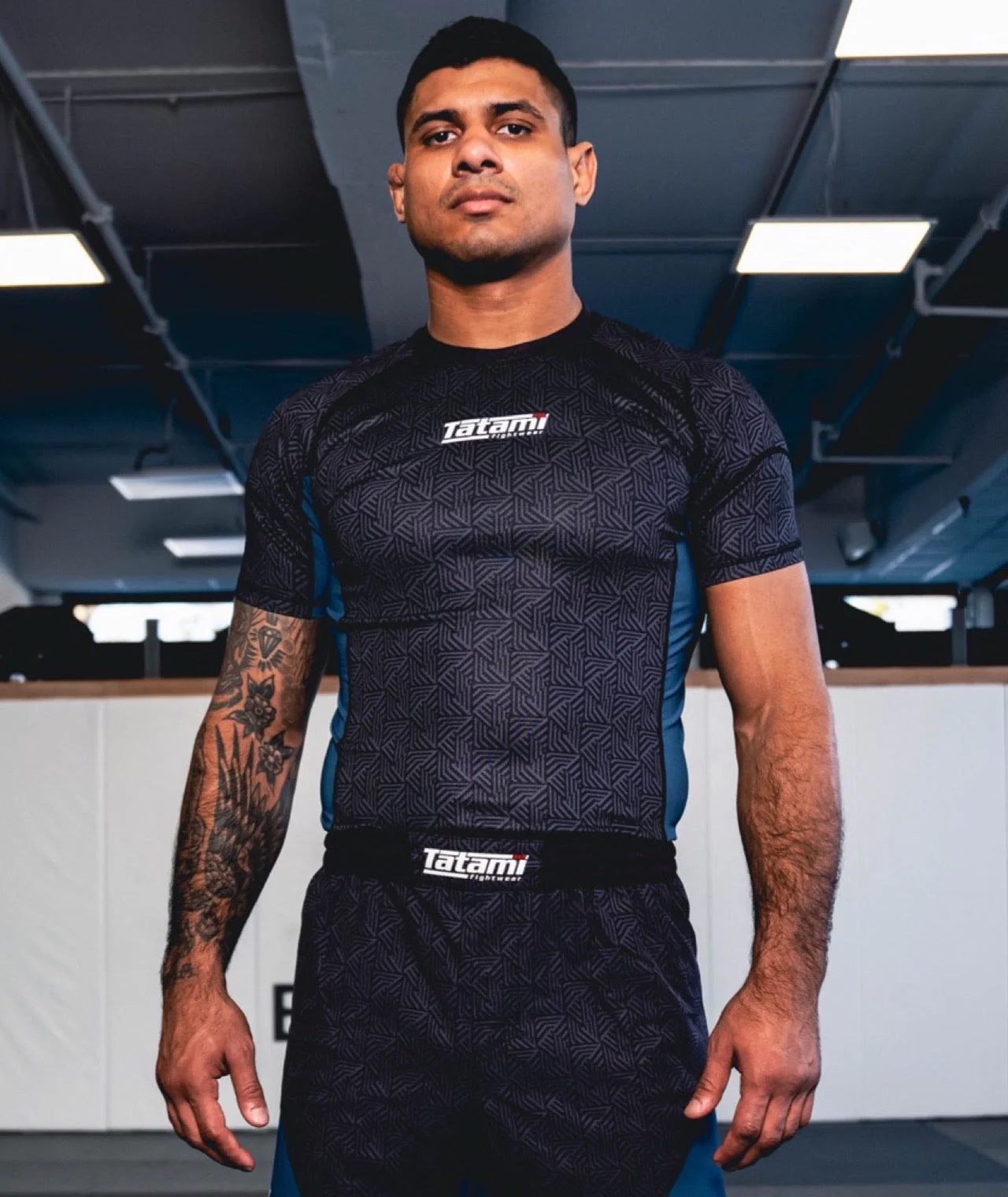 Dimension Short Sleeve Rash Guard - Petrol Blue - Image 2