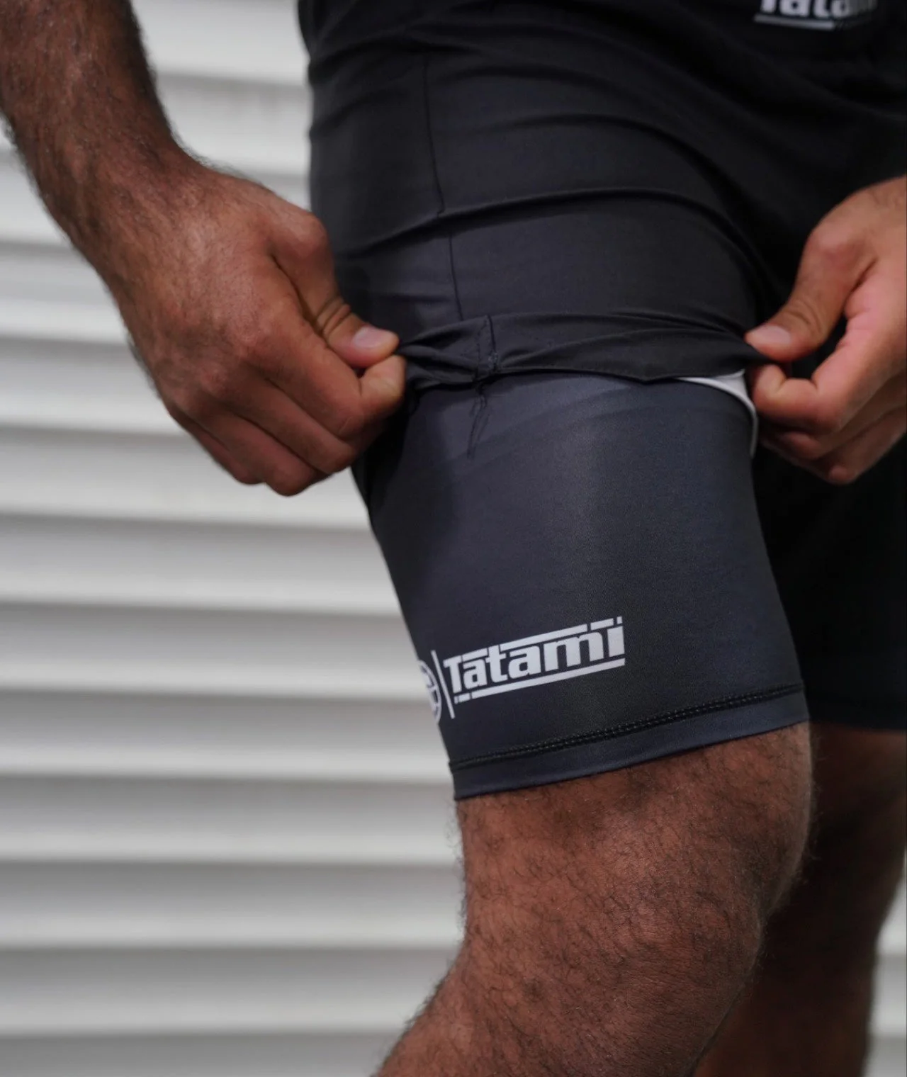 Dual layer Grappling Shorts - Black - Image 6