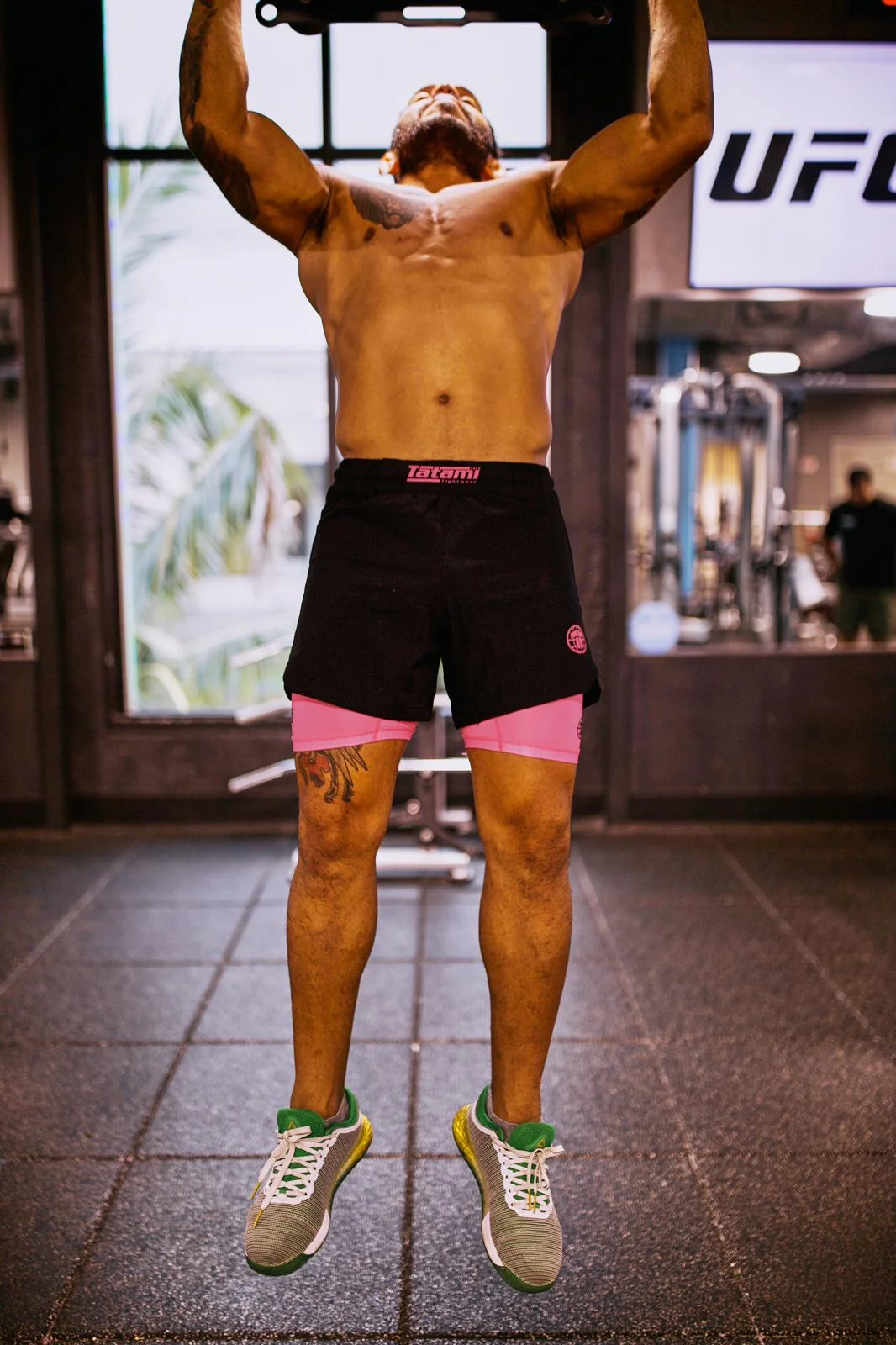 Dual Layer Grappling Shorts - Pink - Image 2