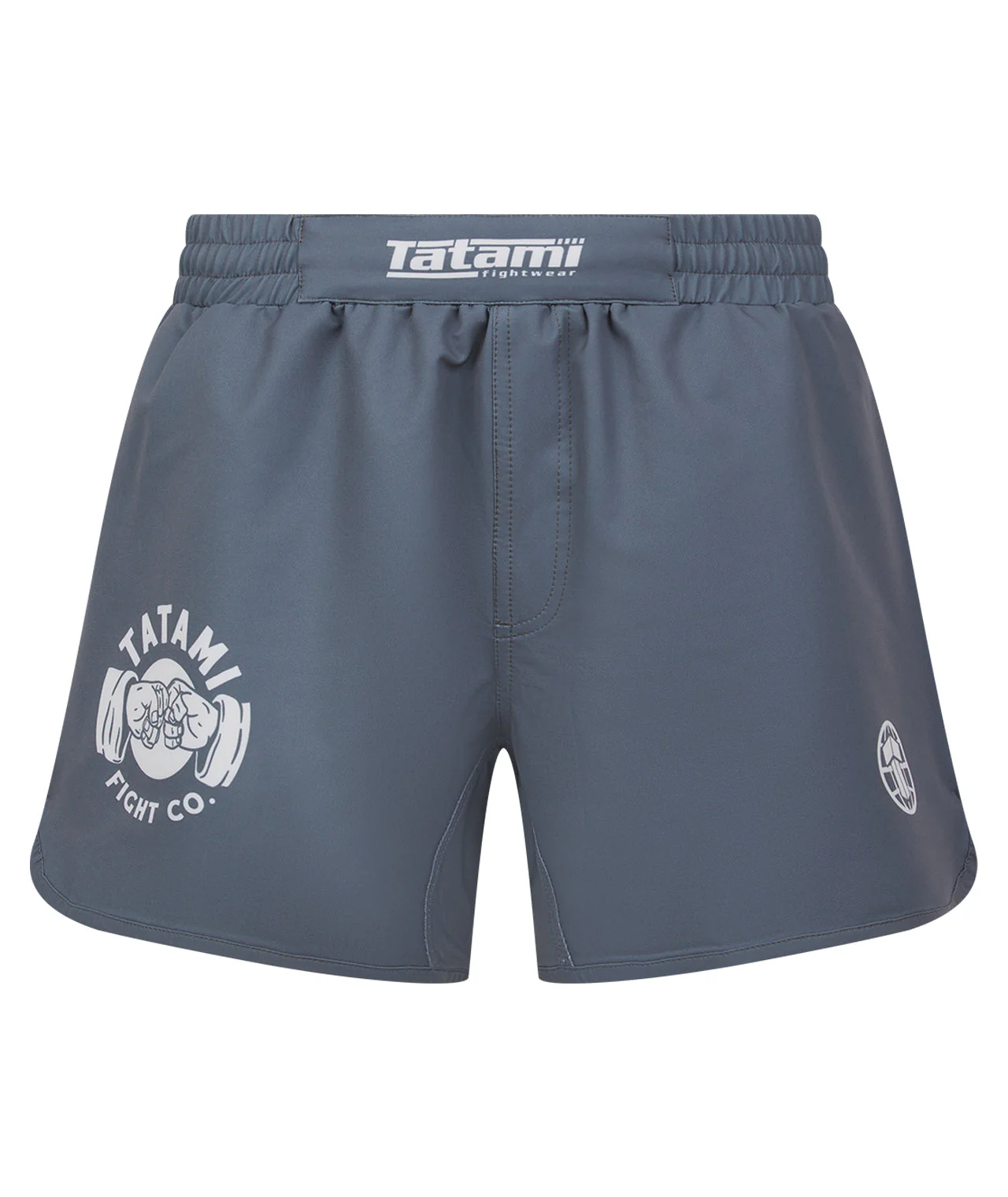 Fist Bump High Cut Shorts - Grey
