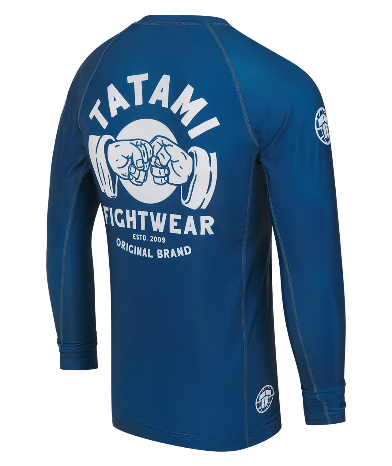 Fist Bump Long Sleeve Rash Guard - Blue - Image 4