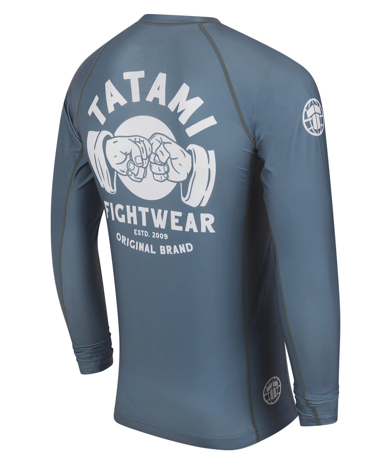 Fist Bump Long Sleeve Rash Guard - Grey - Image 4