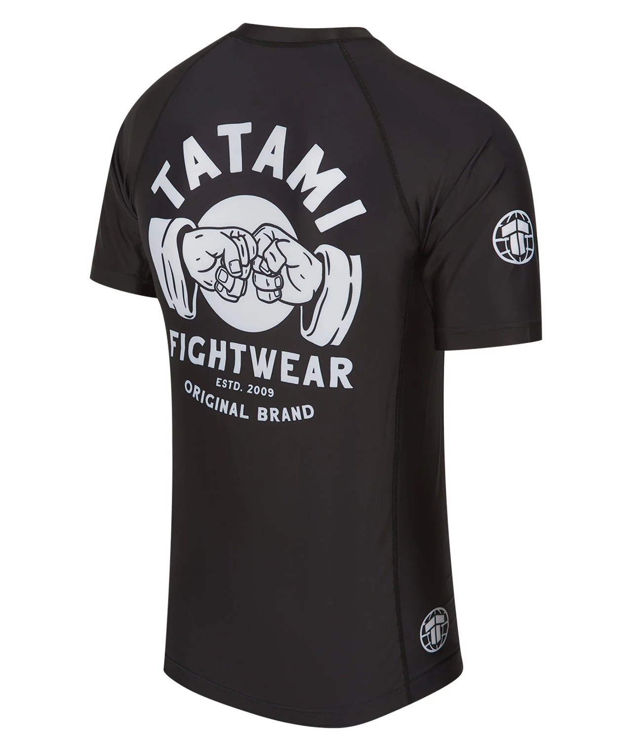 Fist Bump Short Sleeve Rash Guard - Black - Image 4