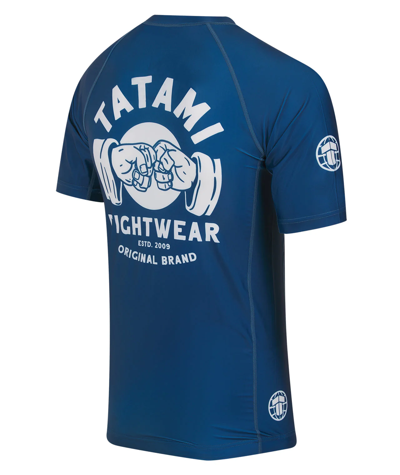 Fist Bump Short Sleeve Rash Guard - Blue - Image 4