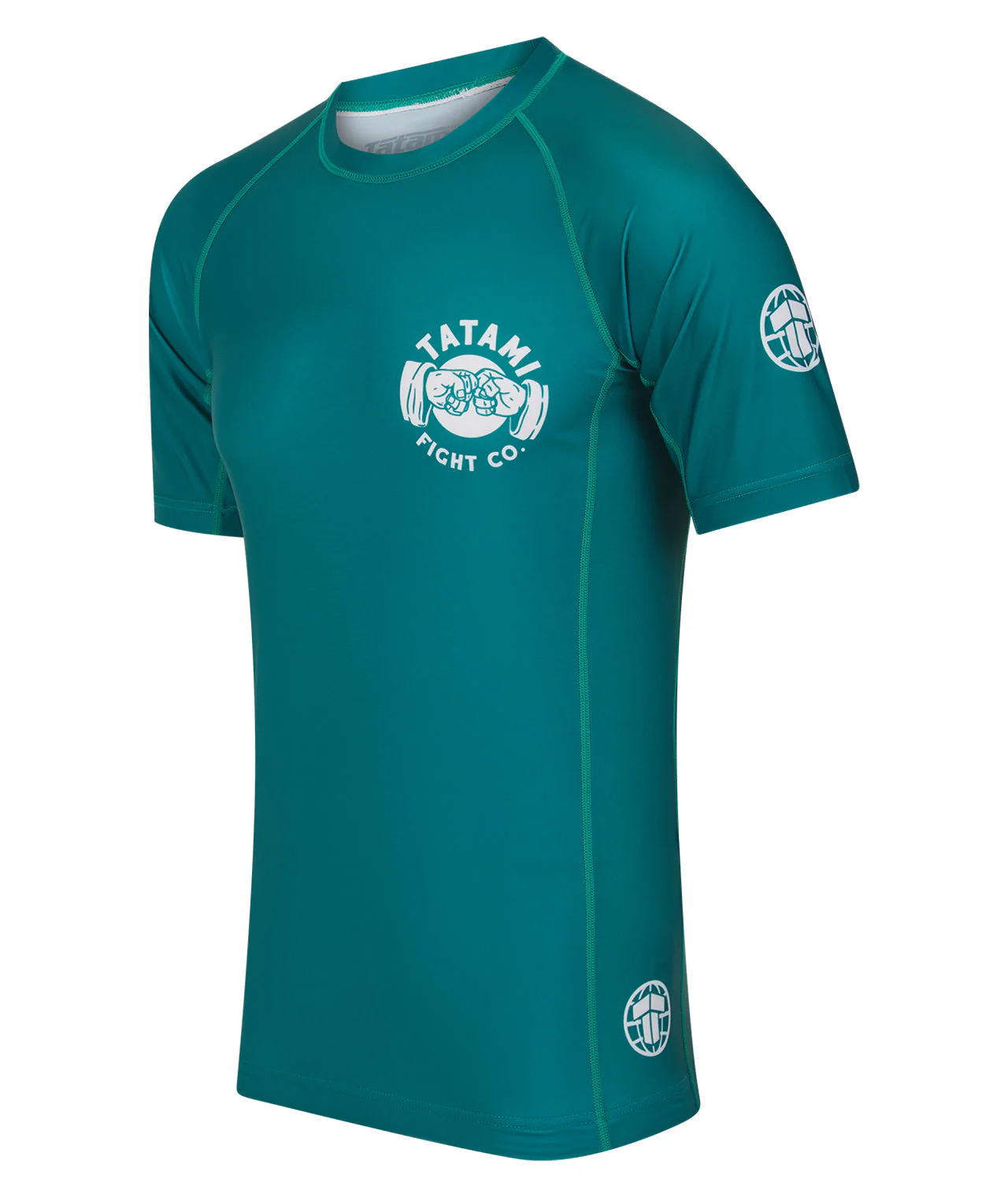 Fist Bump Short Sleeve Rash Guard - Green - Image 3