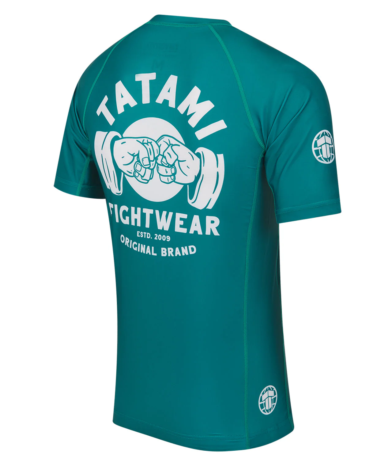 Fist Bump Short Sleeve Rash Guard - Green - Image 4