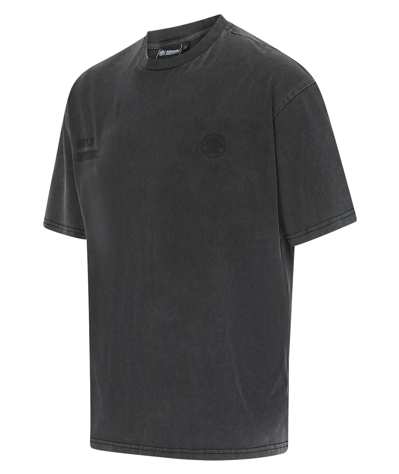 GRPLR Division Oversized Stone Washed T-Shirt - Grey - Image 4