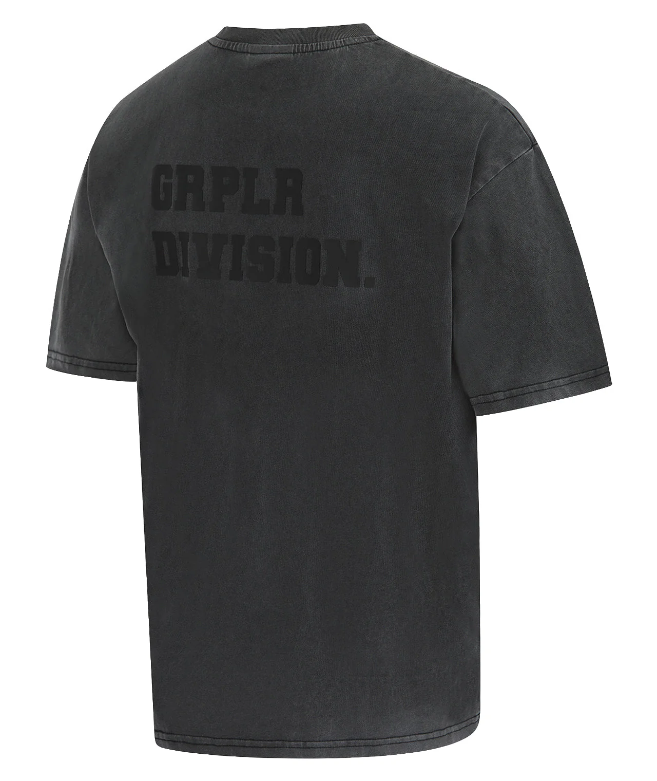 GRPLR Division Oversized Stone Washed T-Shirt - Grey - Image 5
