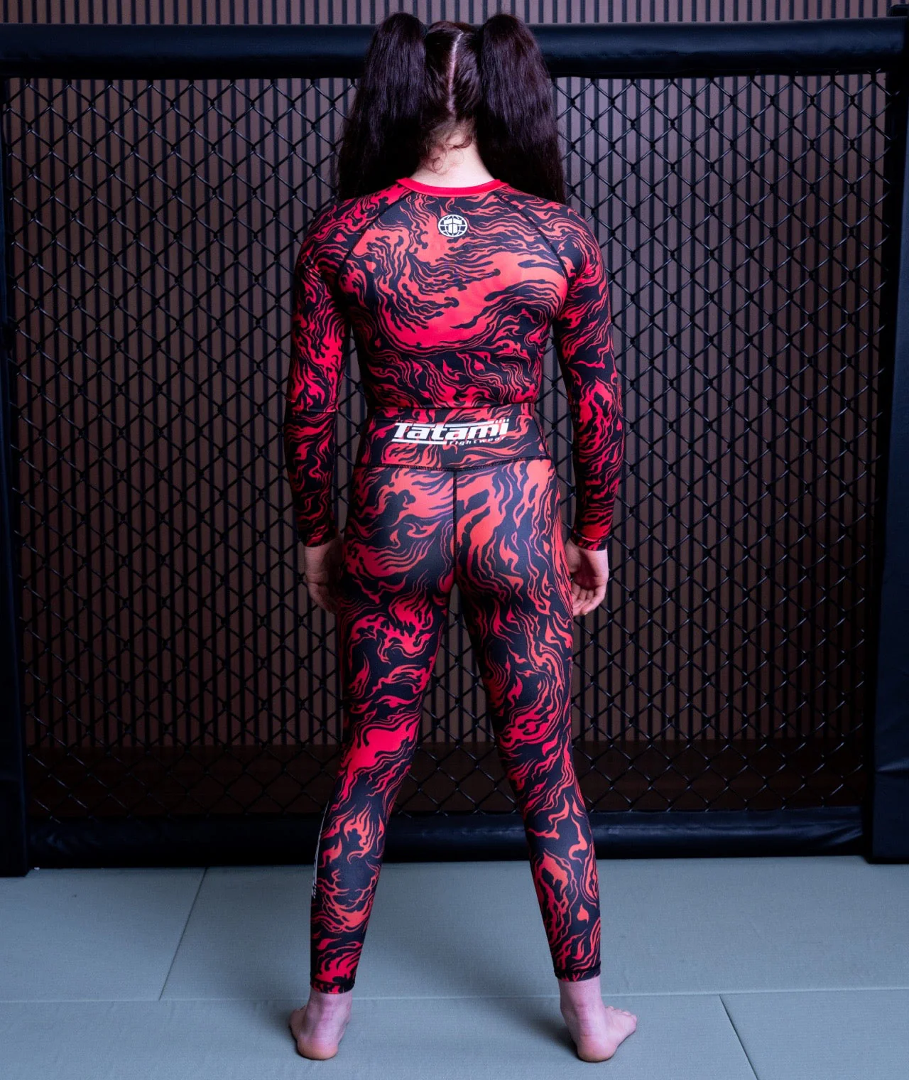 Ladies Helena Leggings - Lava Red - Image 9