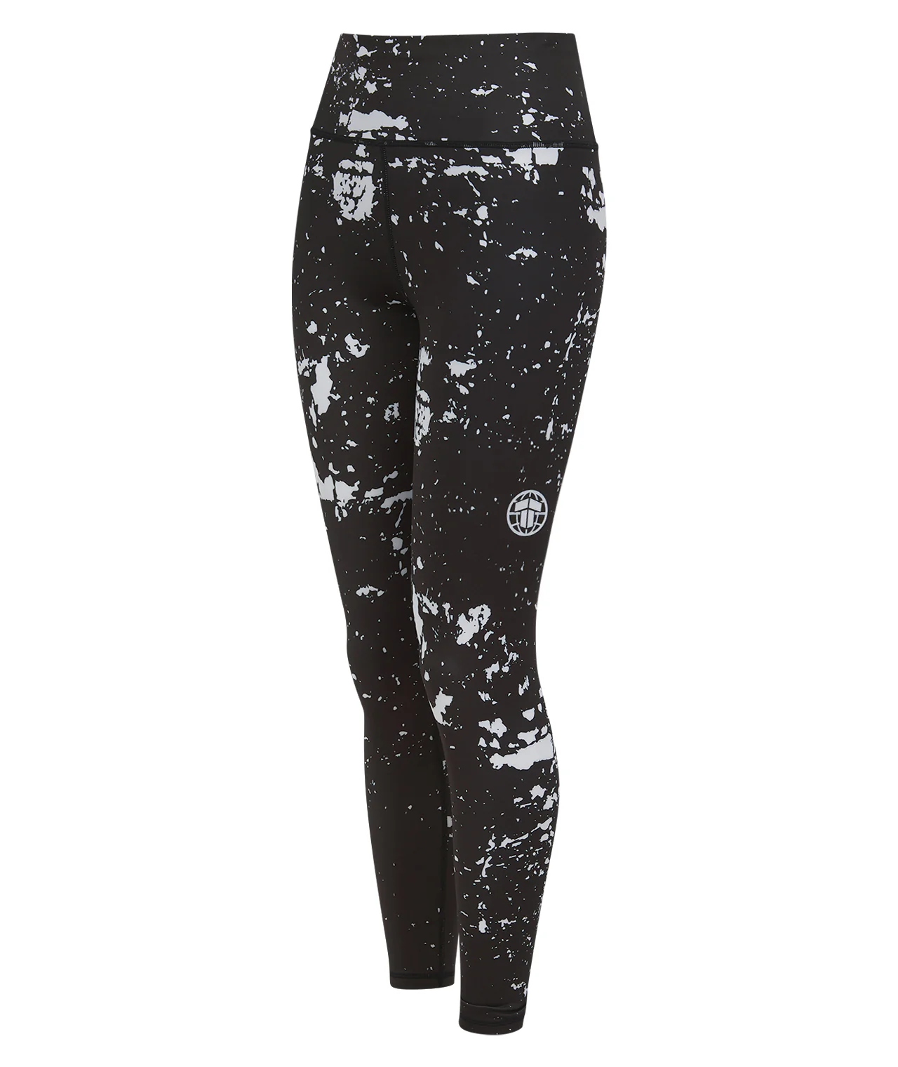 Ladies Helena Punk Leggings - Black & White