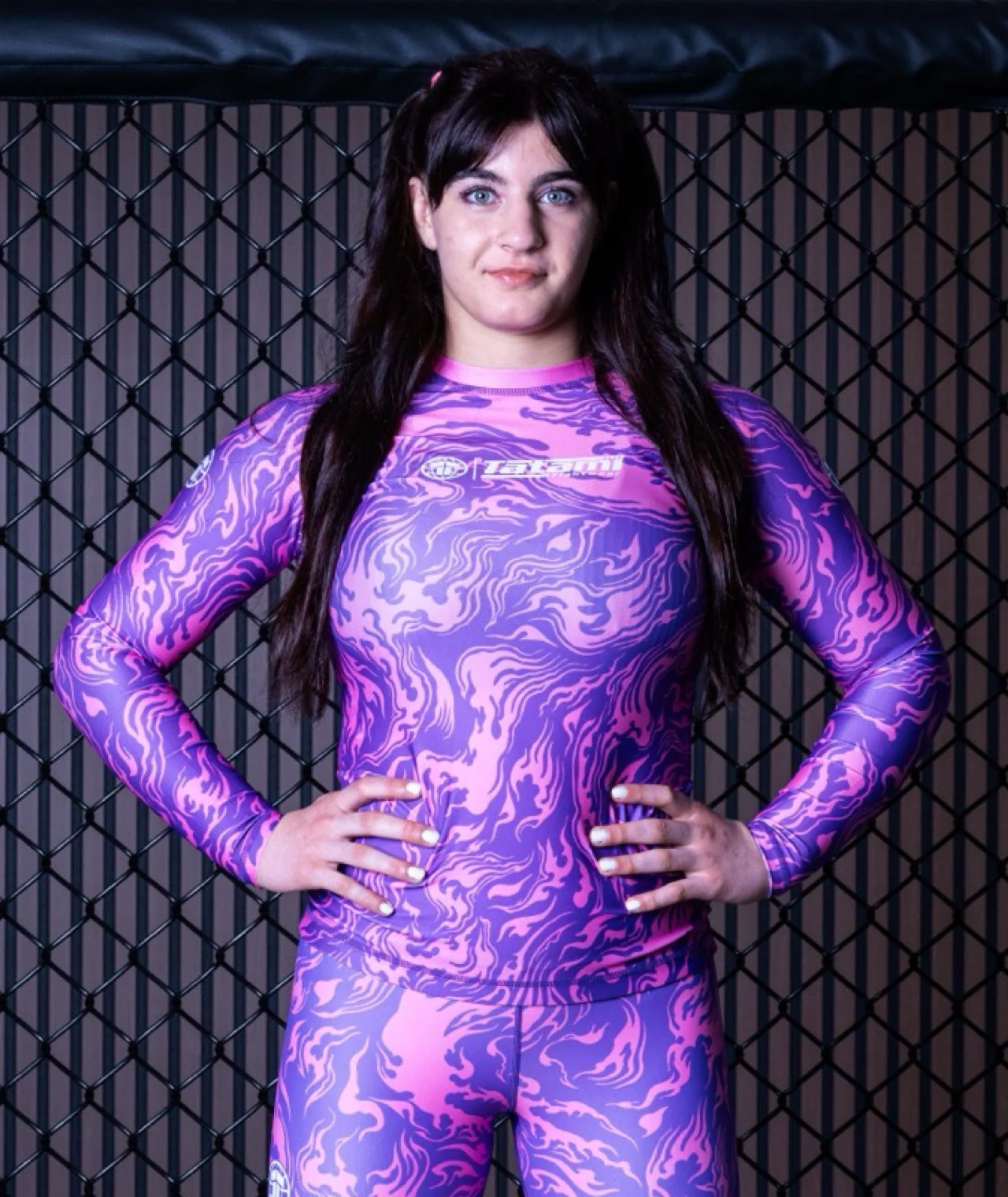 Ladies Helena Rash Guard - Lava Pink - Image 6
