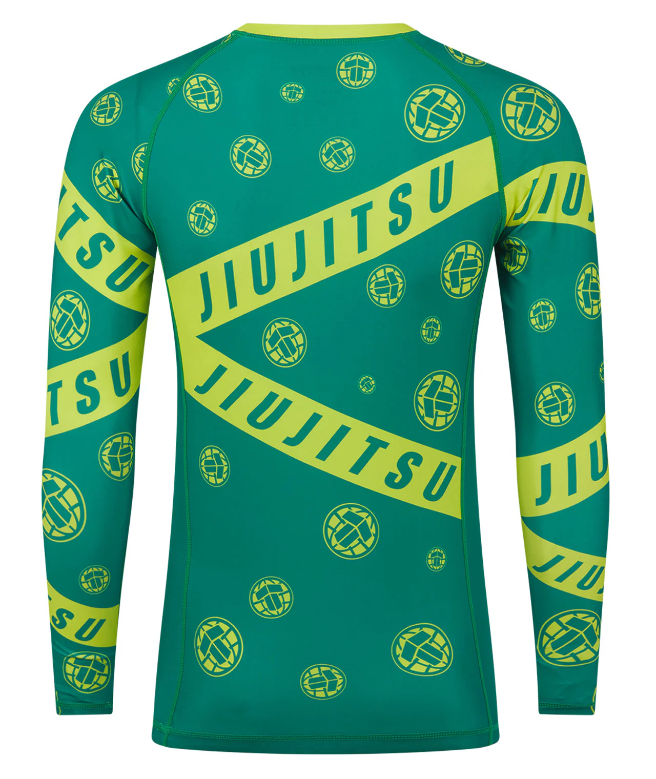 Helena Taped Rash Guard - Green & Yellow - Image 2
