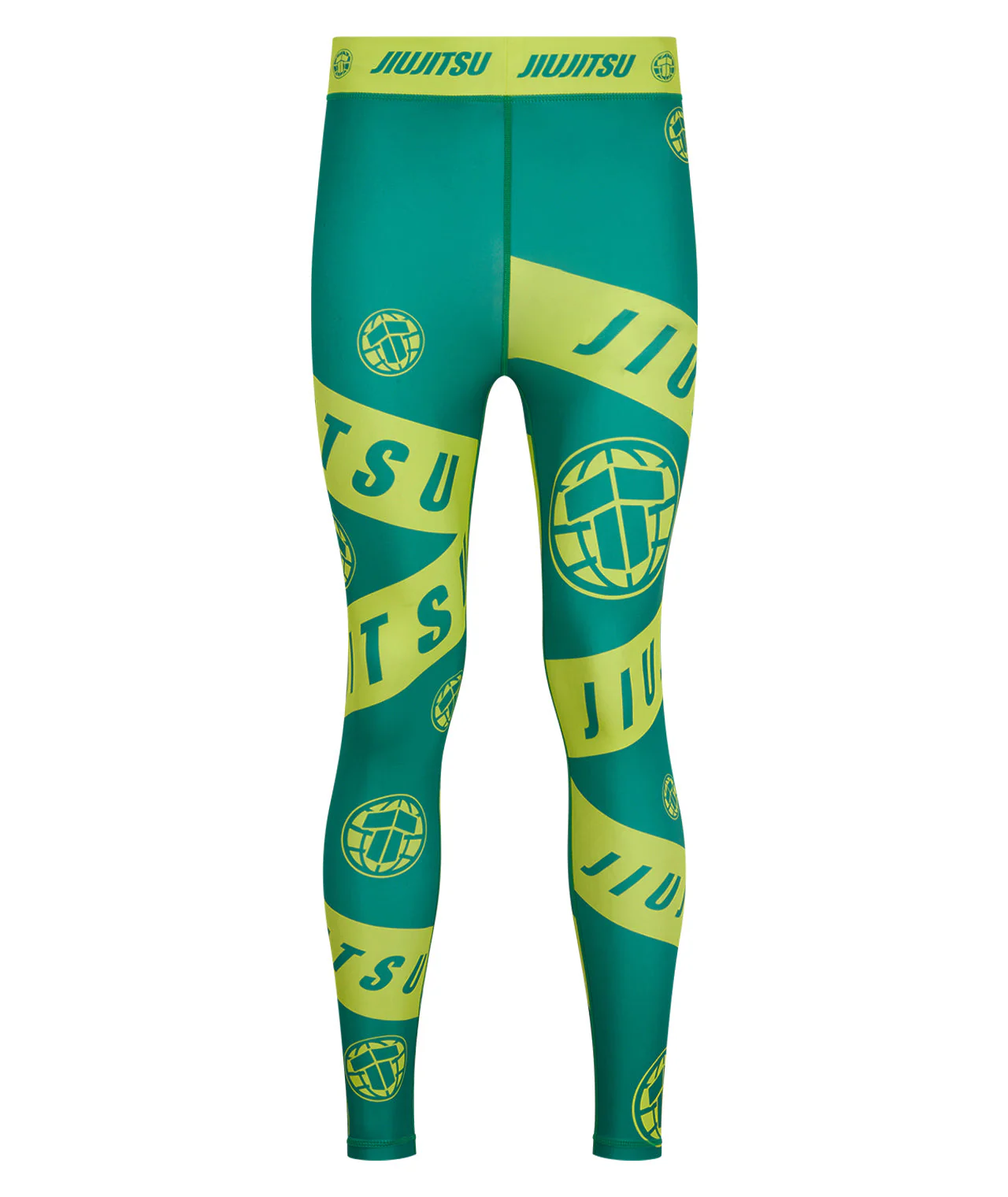 Helena Taped Spats - Green & Yellow