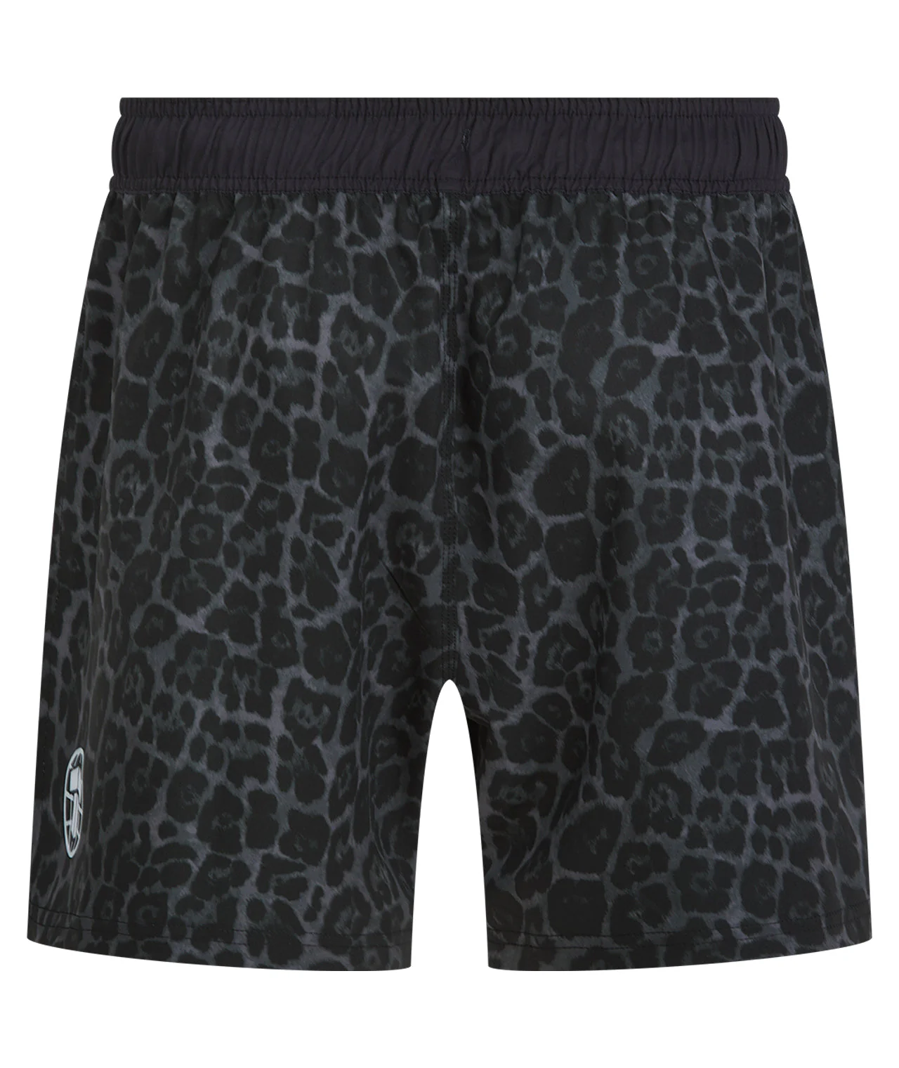 High Split MMA Shorts - Black Leopard - Image 4