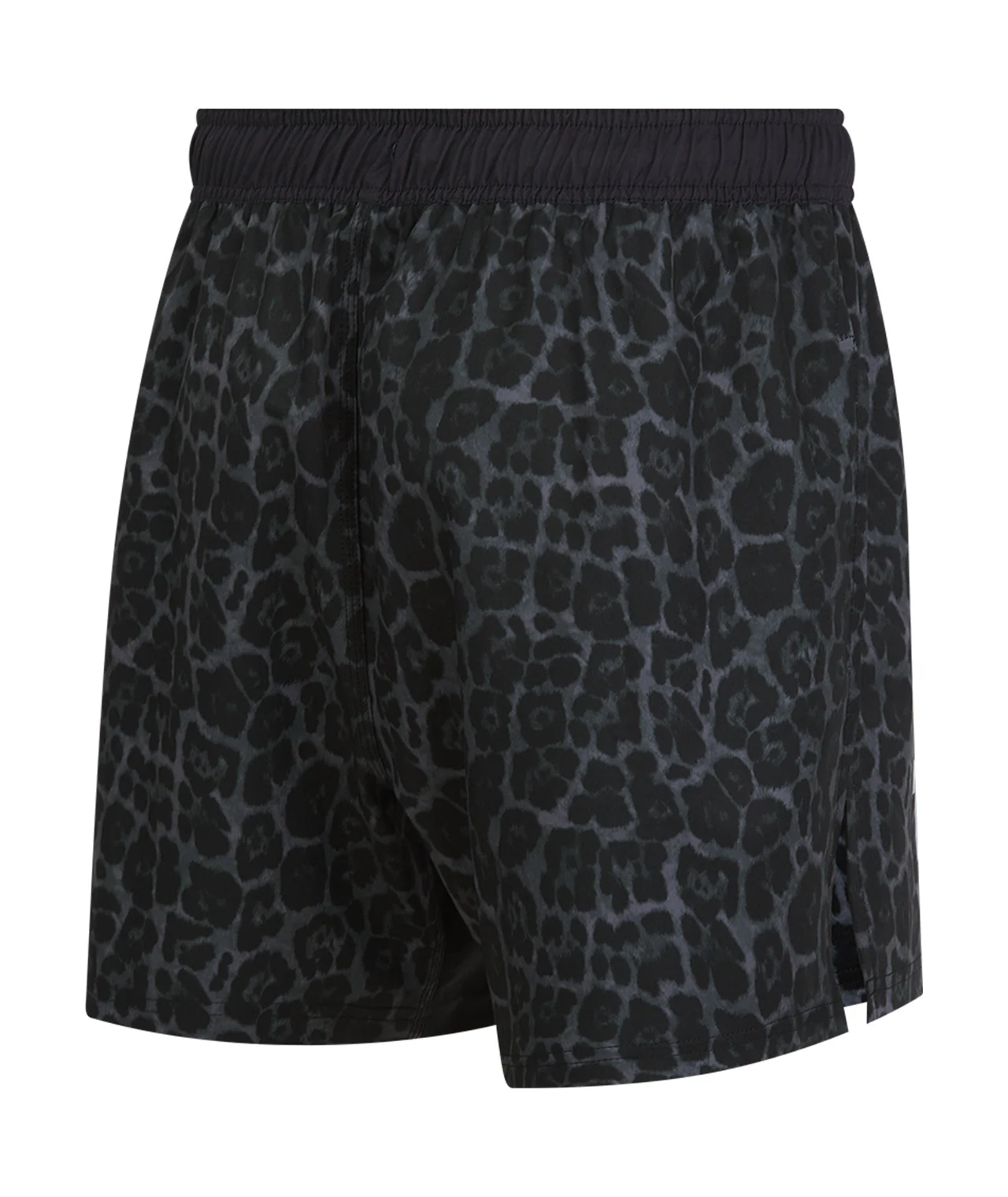 High Split MMA Shorts - Black Leopard - Image 5