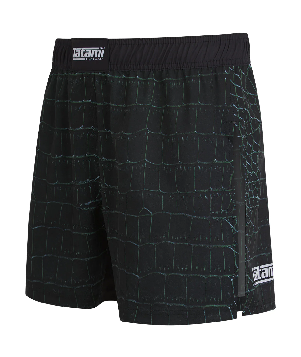 High Split MMA Shorts - Crocodile