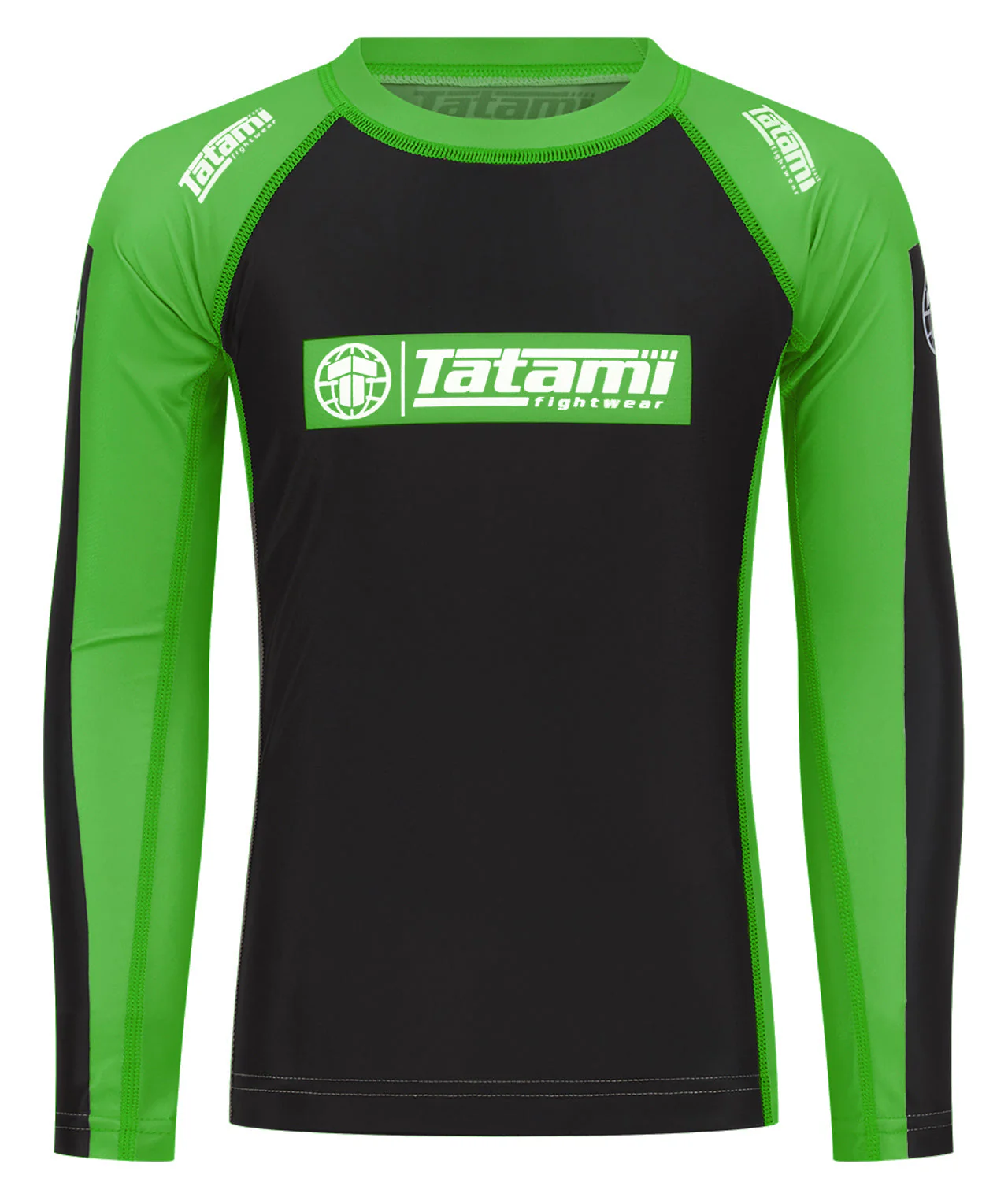 IBJJF Ranked Long Sleeve Rash Guard - Green
