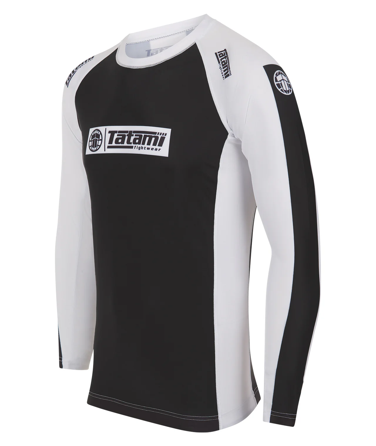 IBJJF Ranked Long Sleeve Rash Guard - White - Image 2