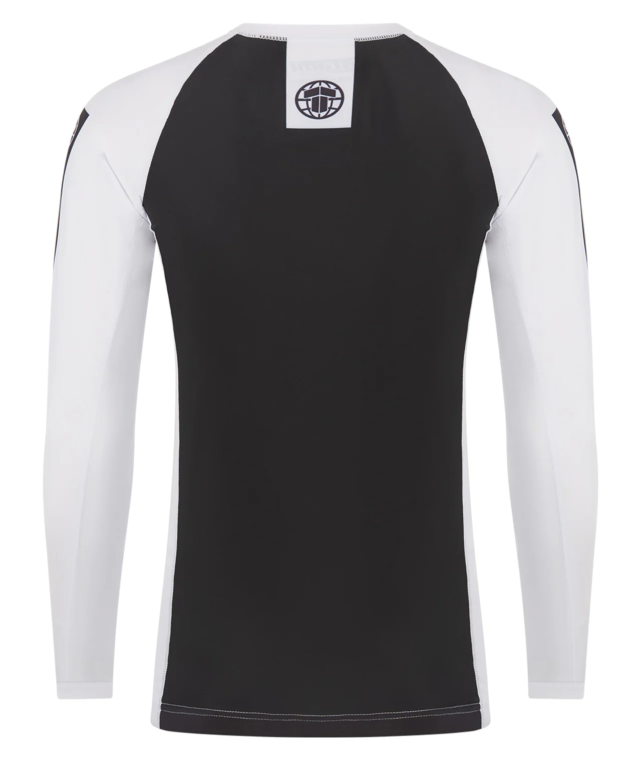 IBJJF Ranked Long Sleeve Rash Guard - White - Image 3