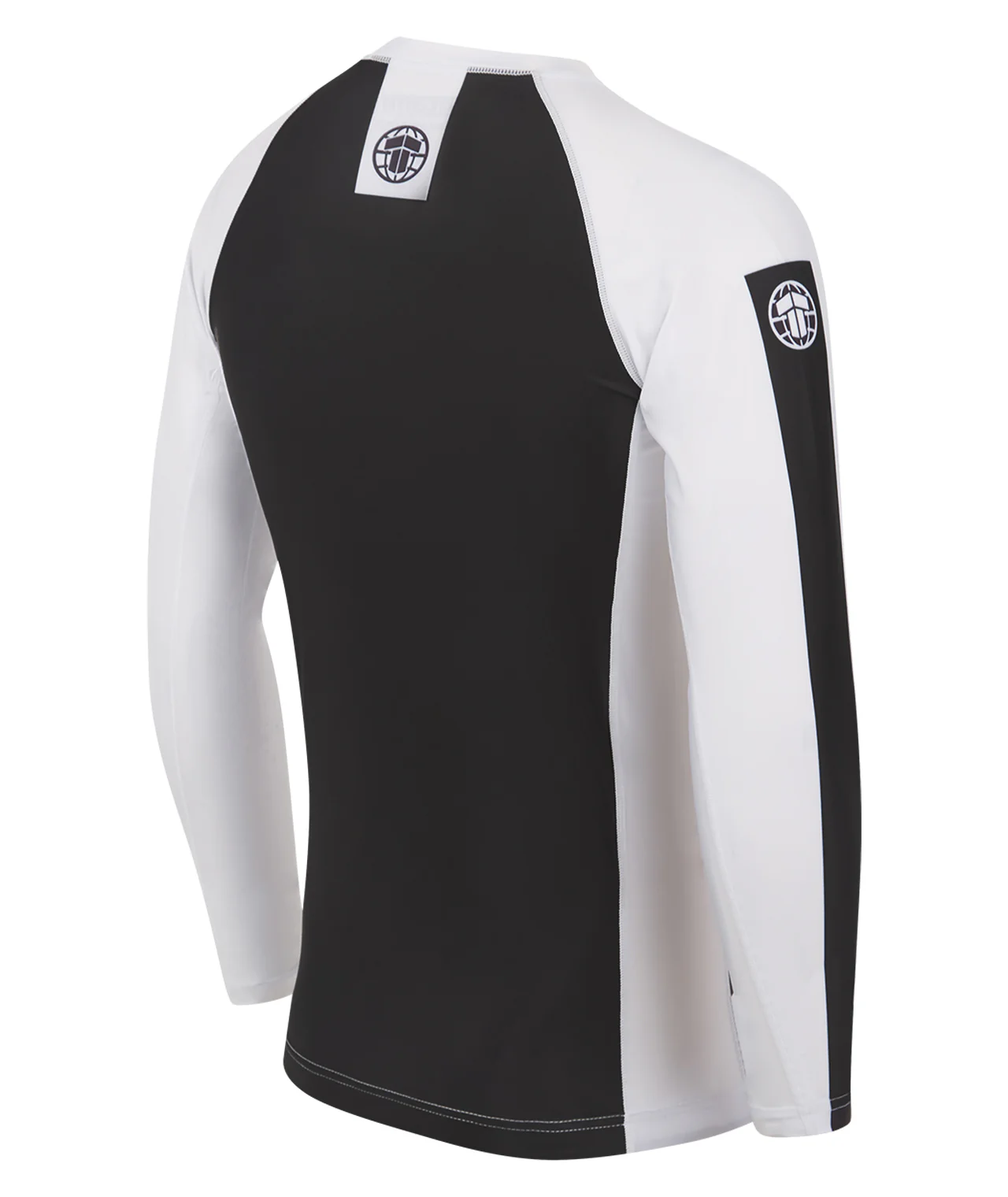 IBJJF Ranked Long Sleeve Rash Guard - White - Image 4