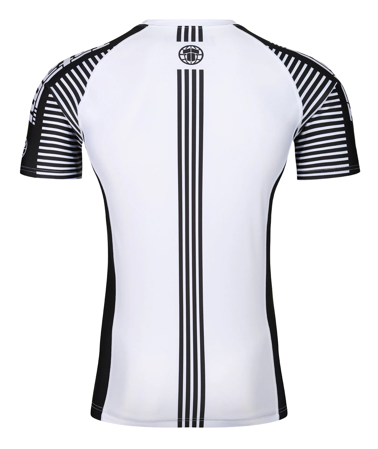 IBJJF Ranked Rash Guard - Black & White - Image 2