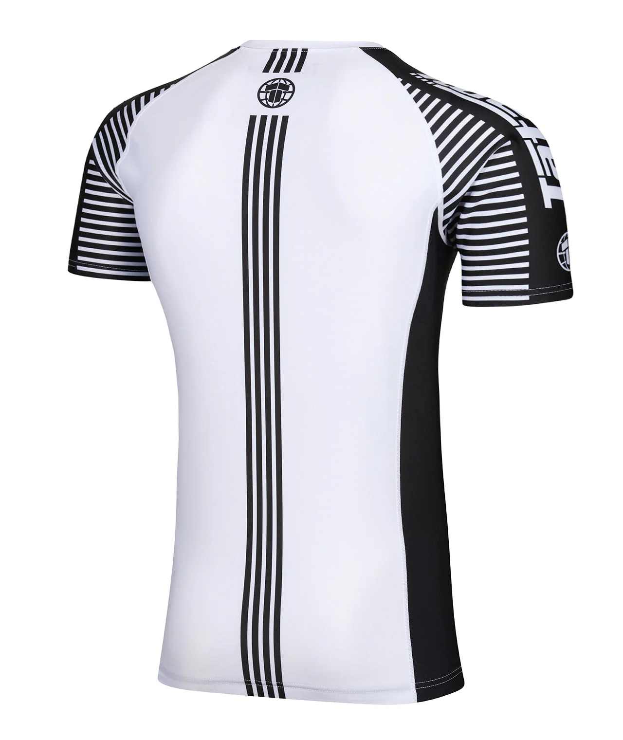 IBJJF Ranked Rash Guard - Black & White - Image 4