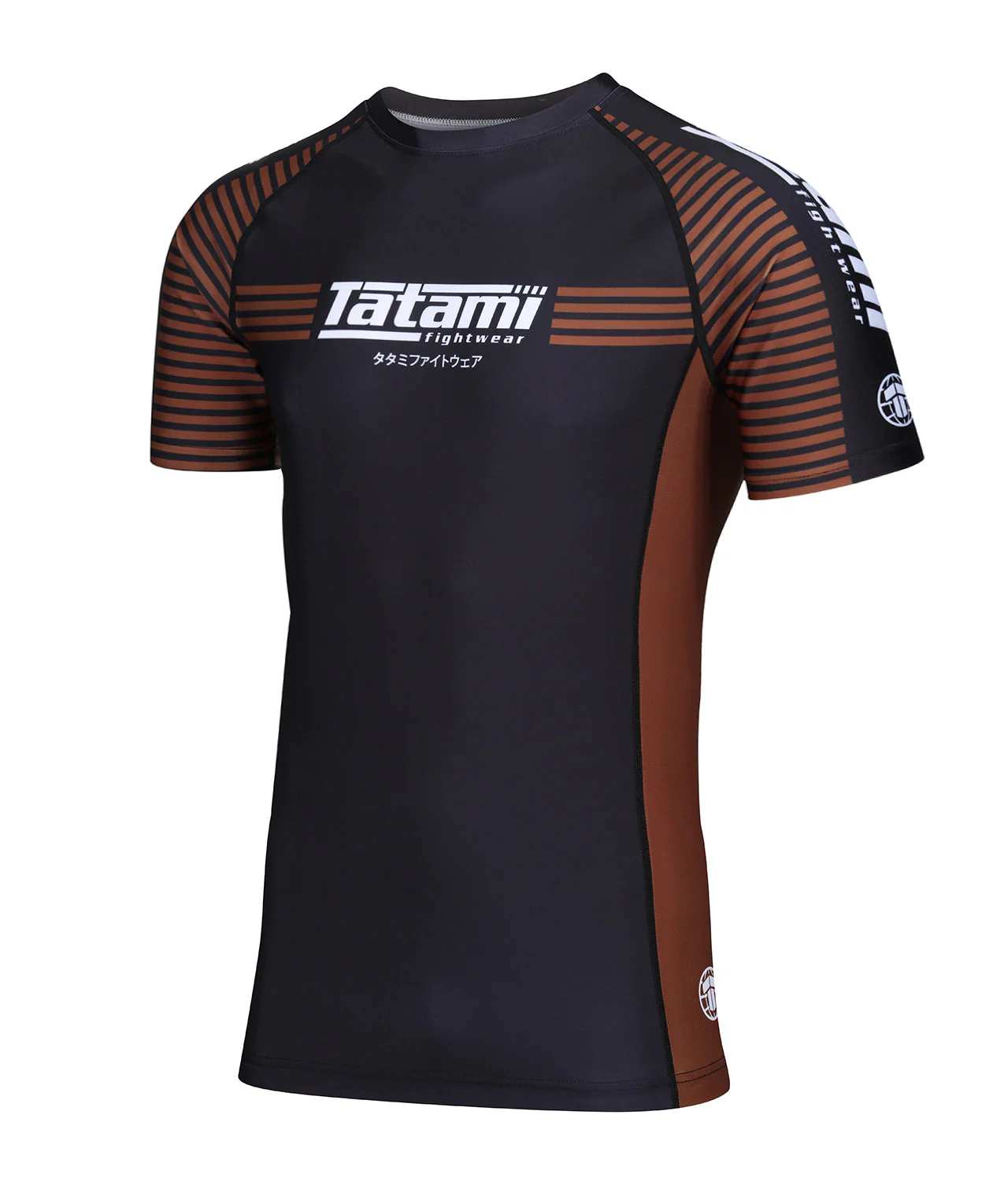 IBJJF Ranked Rash Guard - Brown - Image 3