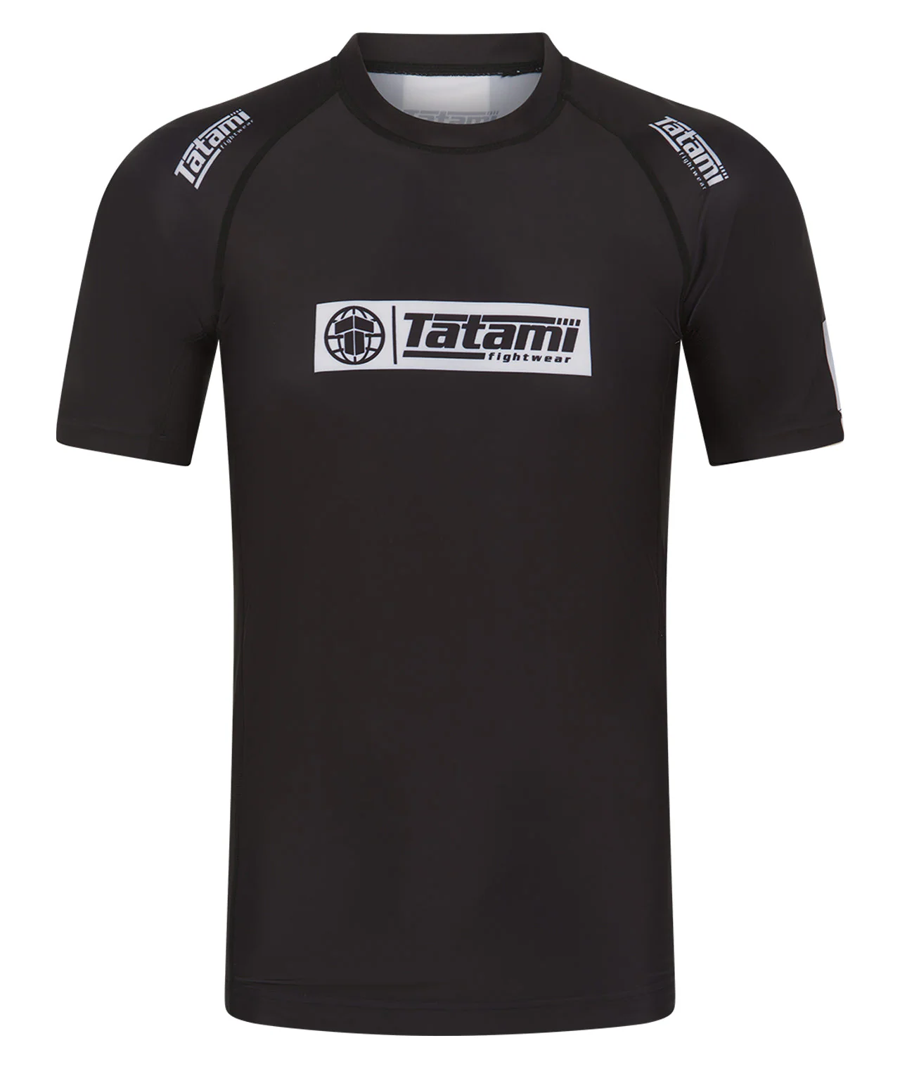 IBJJF Ranked Short Sleeve Rash Guard - Black