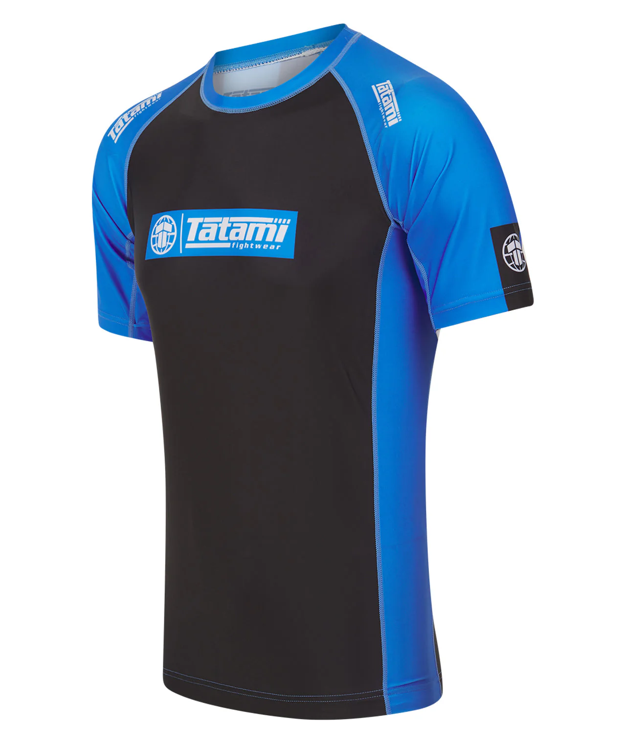 IBJJF Ranked Short Sleeve Rash Guard - Blue - Image 2