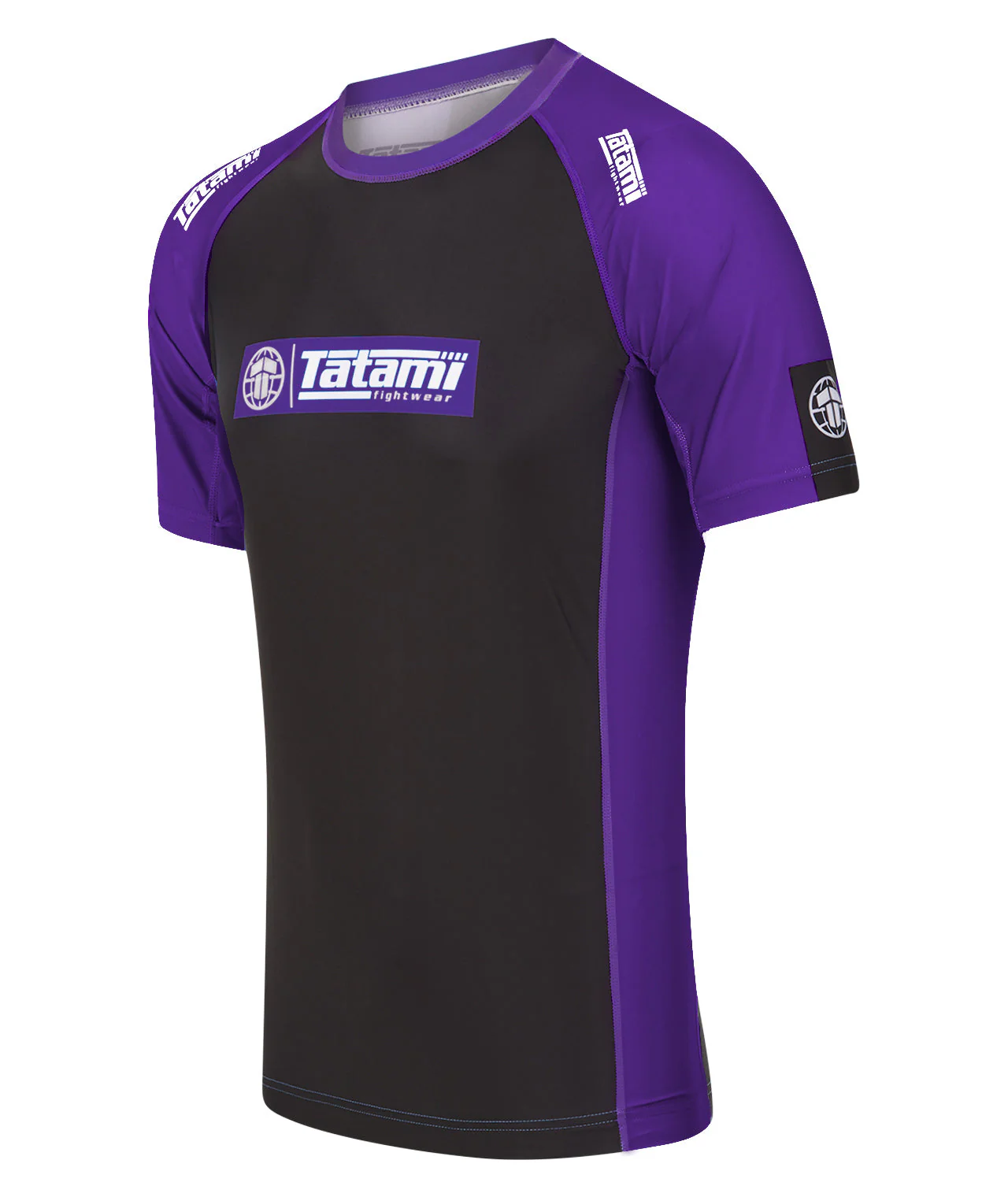IBJJF Ranked Short Sleeve Rash Guard - Purple - Image 2