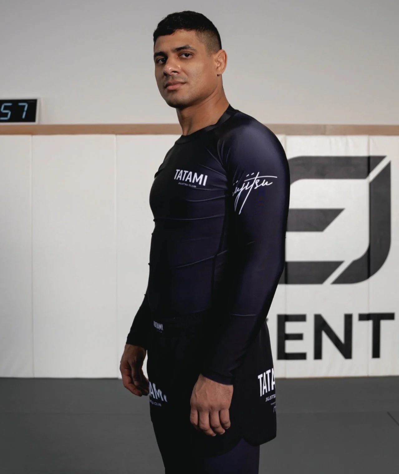 JJ Club Long Sleeve Rash Guard - Black - Image 7