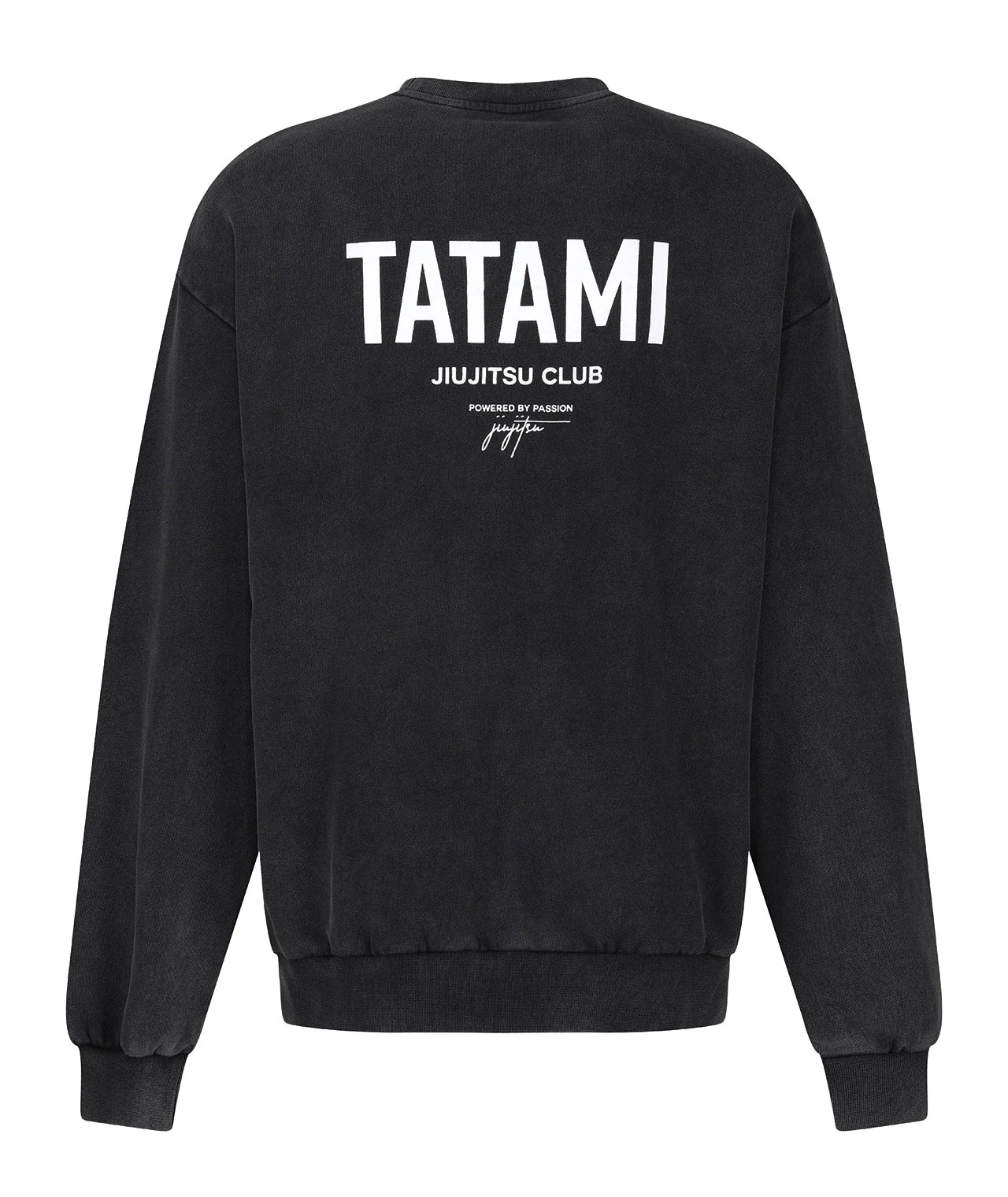 JJ Club Oversized Stonewashed Cotton Sweatshirt - Grey - Image 3