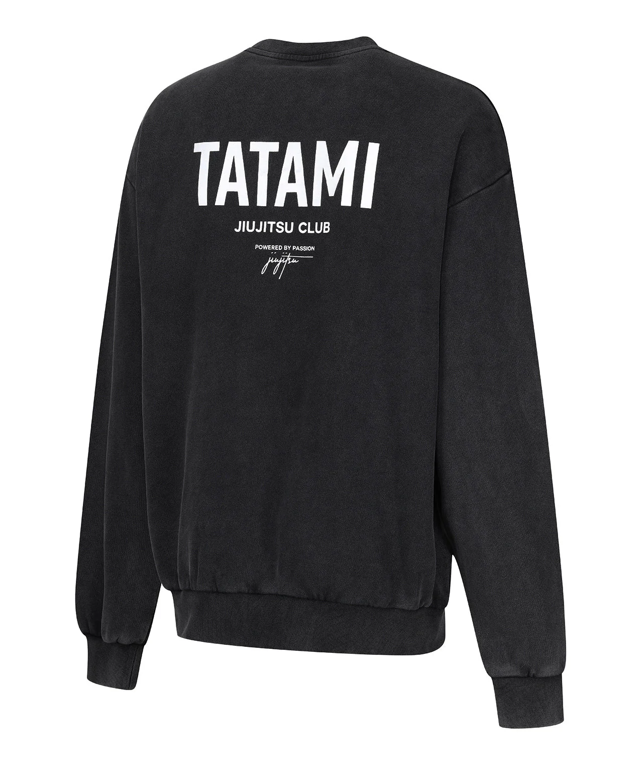 JJ Club Oversized Stonewashed Cotton Sweatshirt - Grey - Image 5
