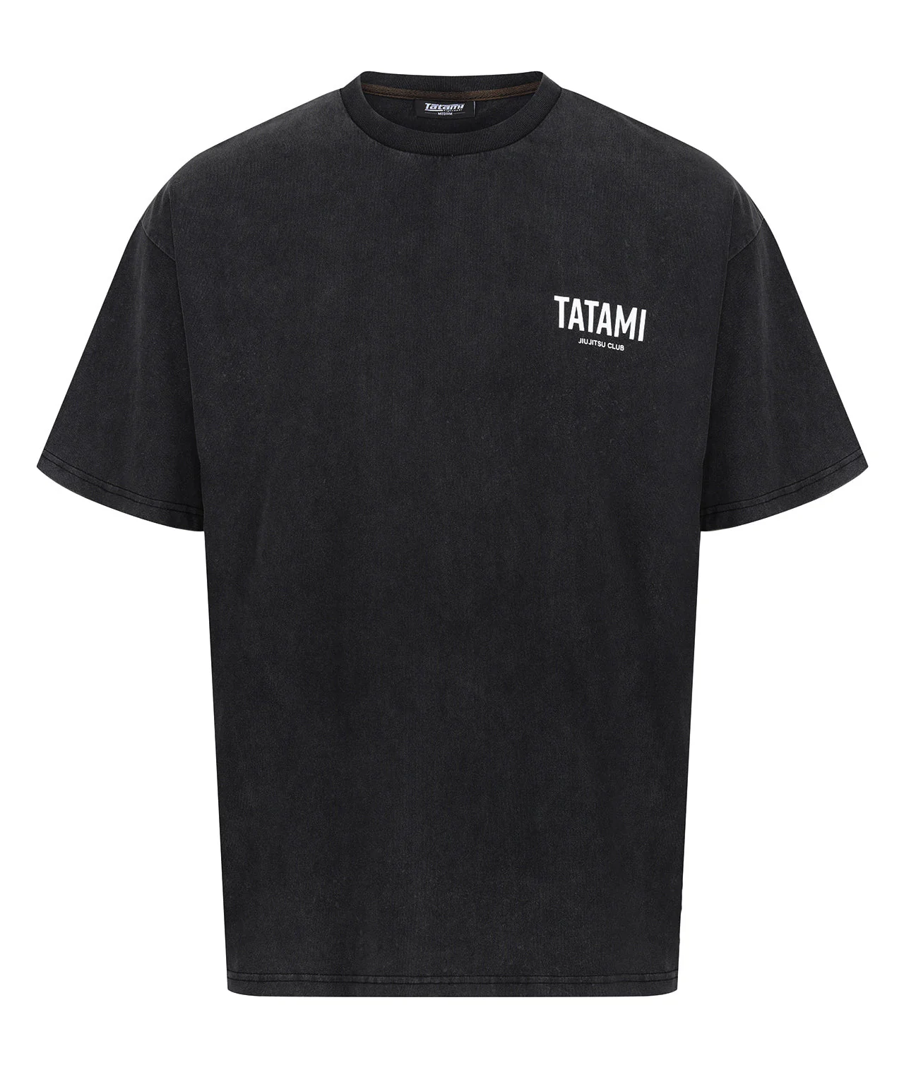 JJ Club Oversized Stonewashed Cotton T-Shirt - Grey