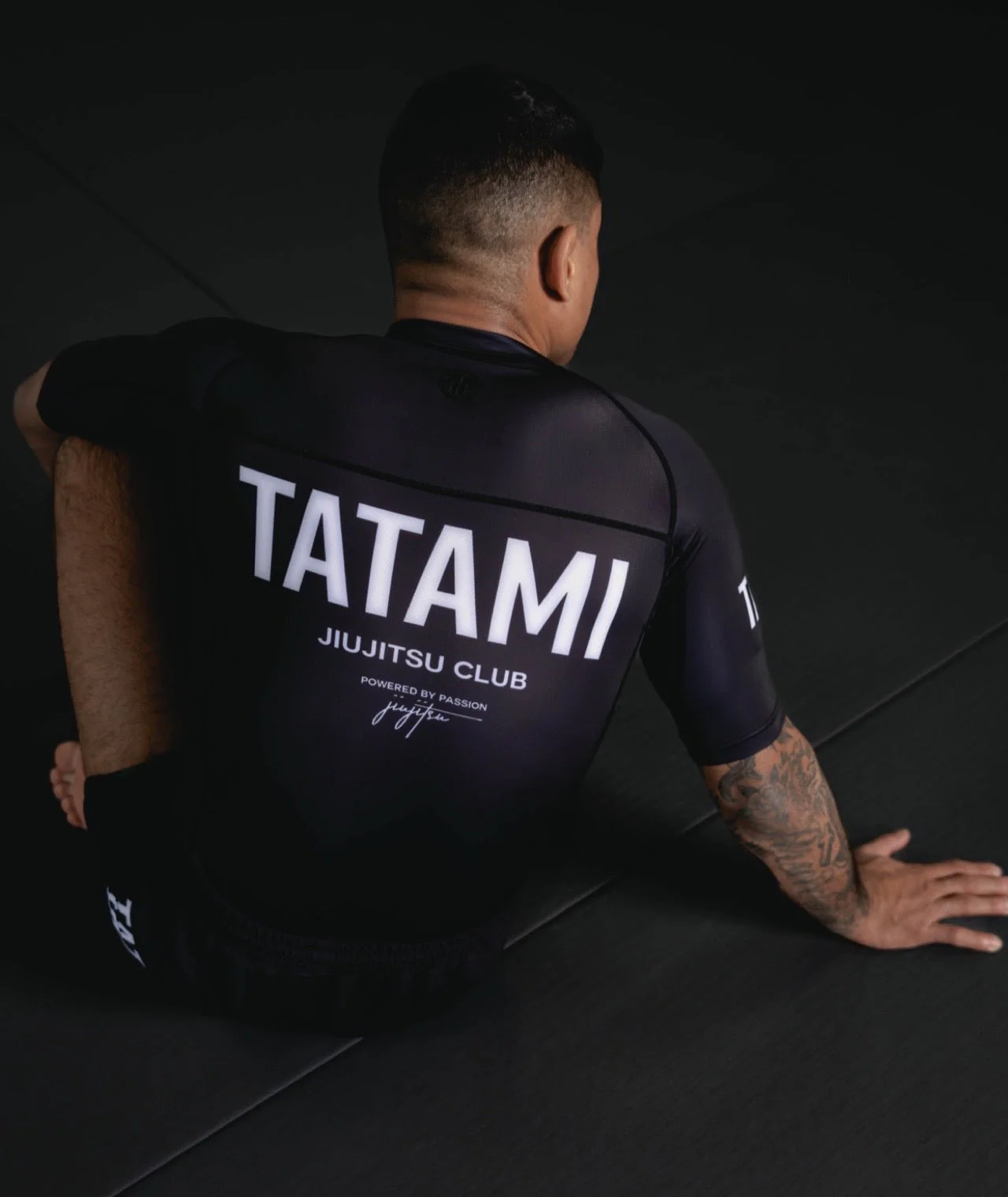 JJ Club Short Sleeve Rash Guard - Black - Image 2