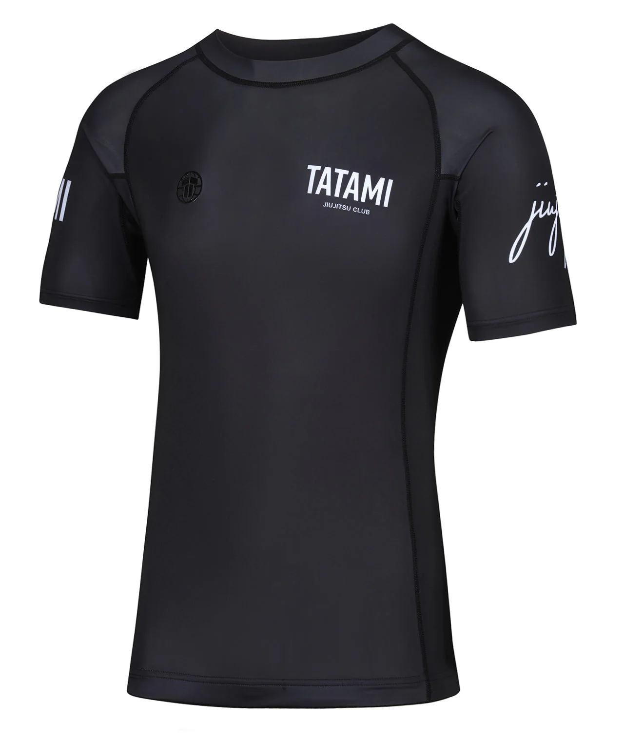 JJ Club Short Sleeve Rash Guard - Black - Image 4