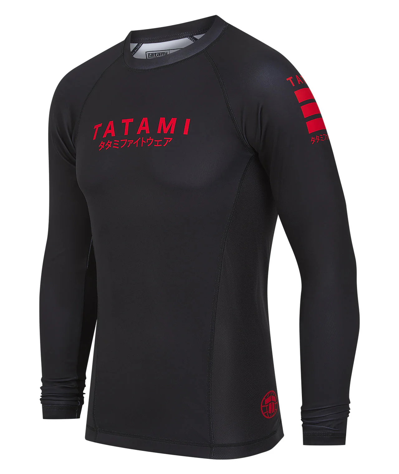 Katakana V2 Long Sleeve Rash Guard - Black - Image 3