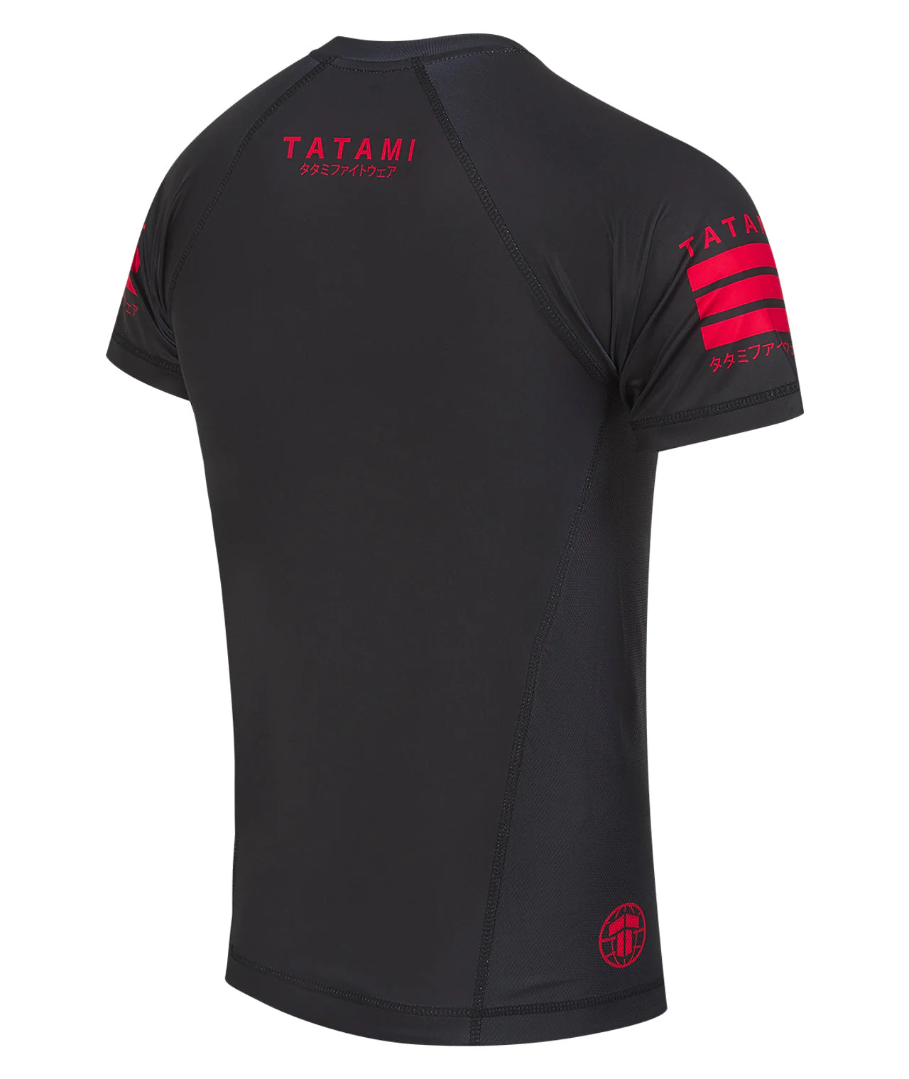 Katakana V2 Short Sleeve Rash Guard - Black - Image 4
