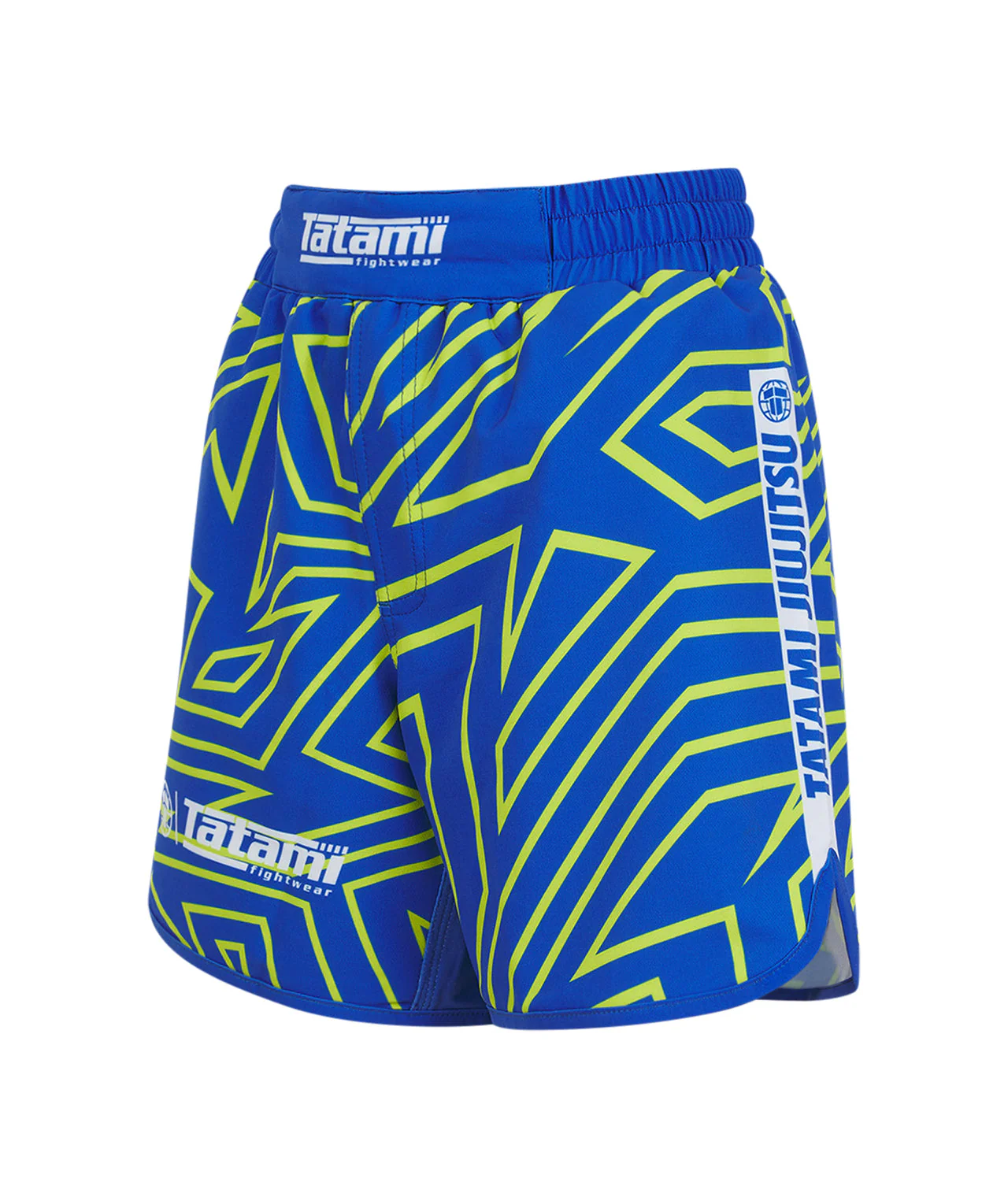 Kids Abstract Shorts - Blue & Yellow - Image 3