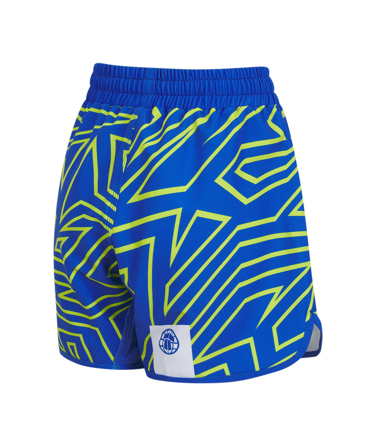 Kids Abstract Shorts - Blue & Yellow - Image 4