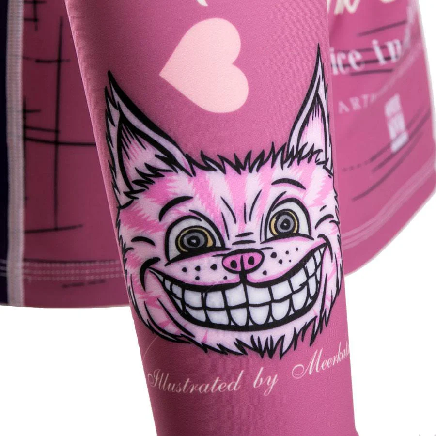 Kids Meerkatsu Alice in Jiu-Jitsu Land Rash Guard - Image 5