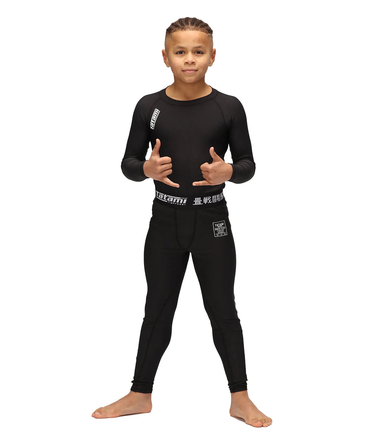 Kids Nova Spats - Black - Image 5