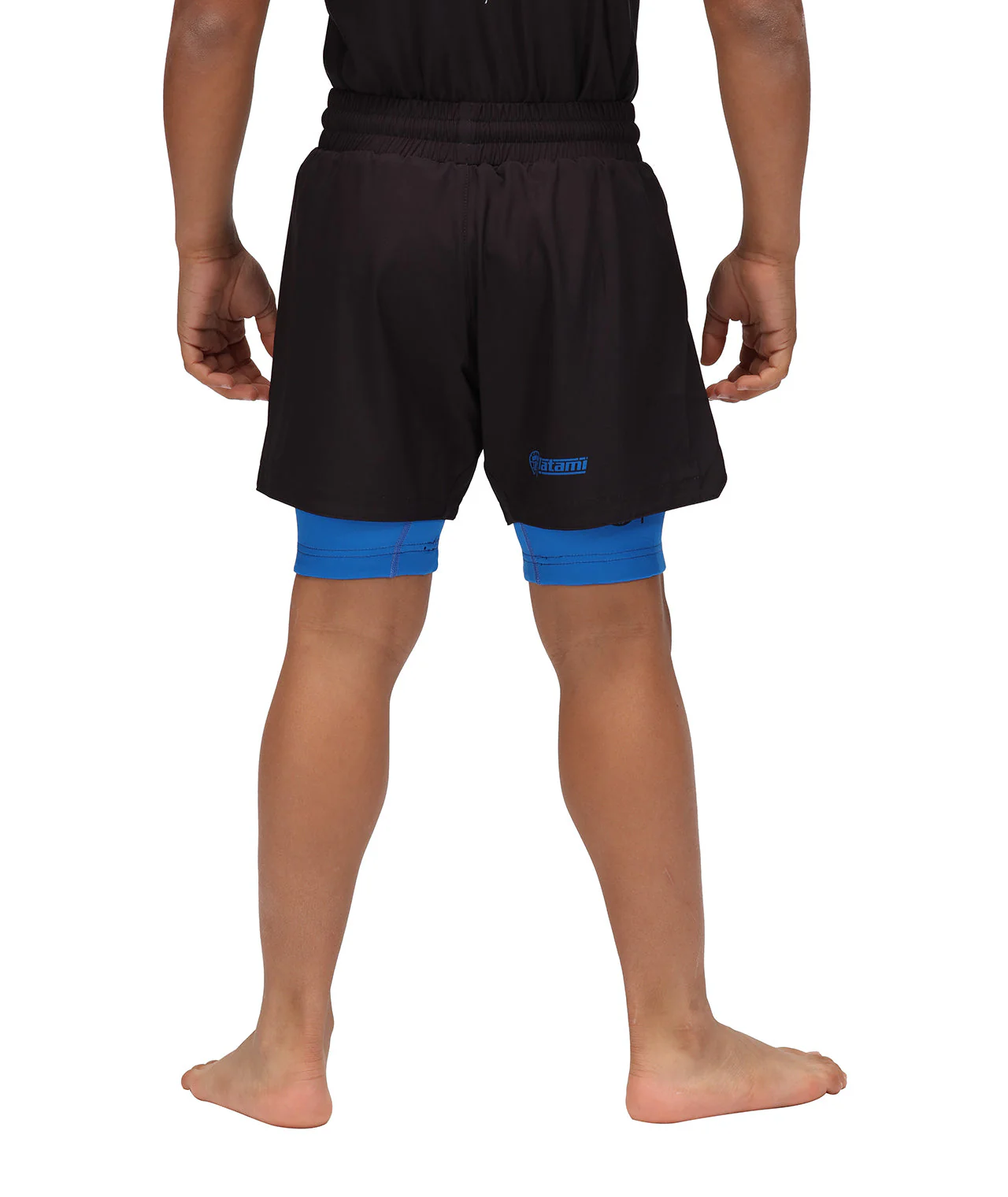 Kids Dual Layer Grappling Shorts - Blue - Image 3