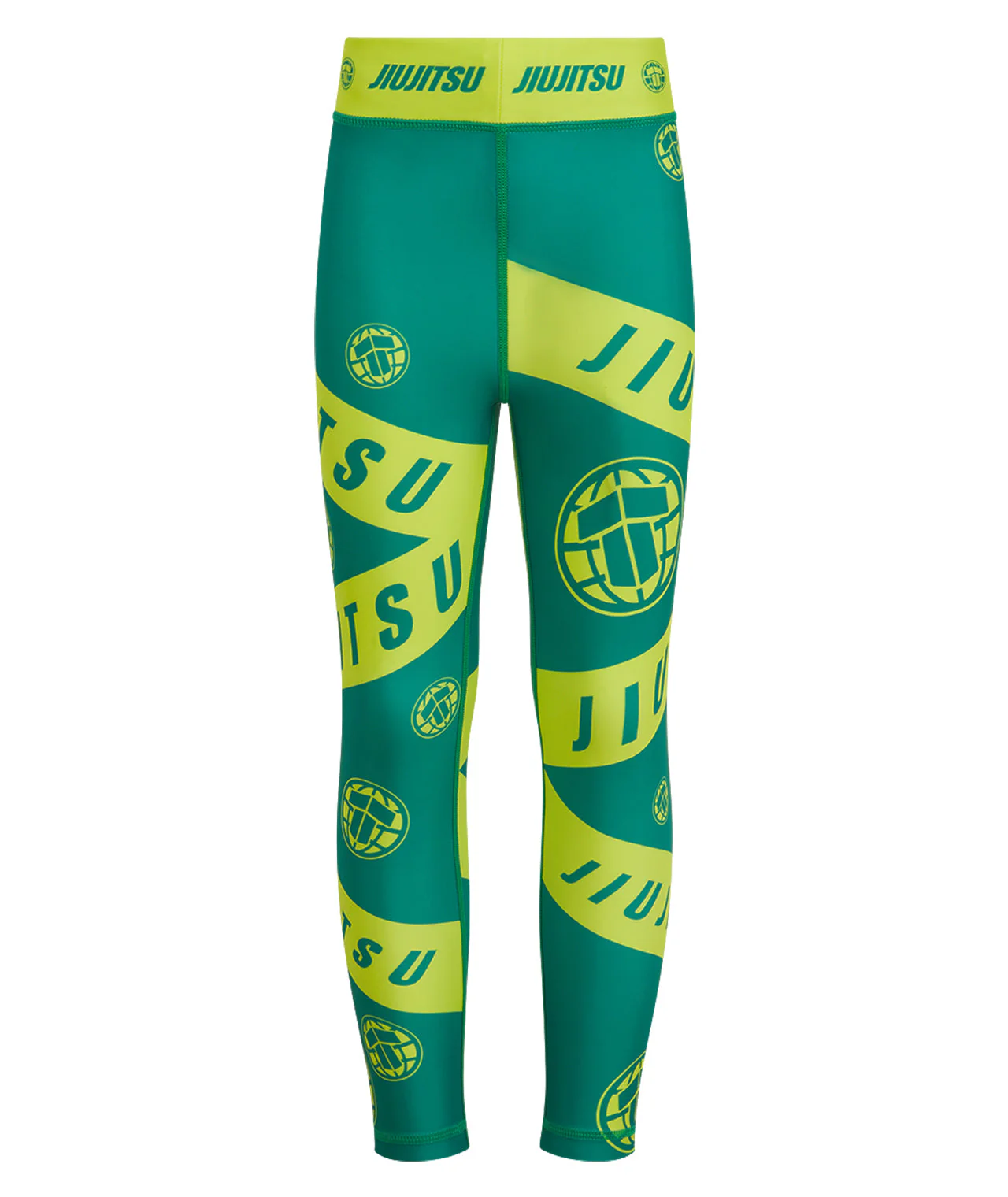 Kids Helena Taped Spats - Green & Yellow